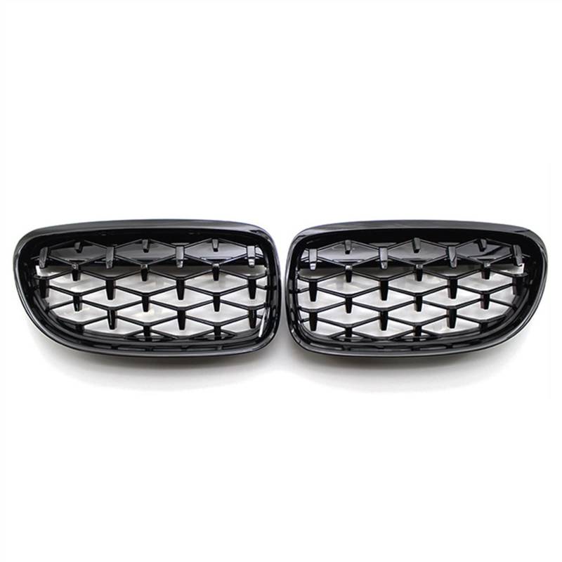 Kühlergrill vorne Kompatibel Mit E90 E91 2009 2010 2011 2012 Lufteinlassgrill Oberer Grillabdeckung Stoßfängerhaube Auto Front Kidney Grill(Black) von MKKDYC