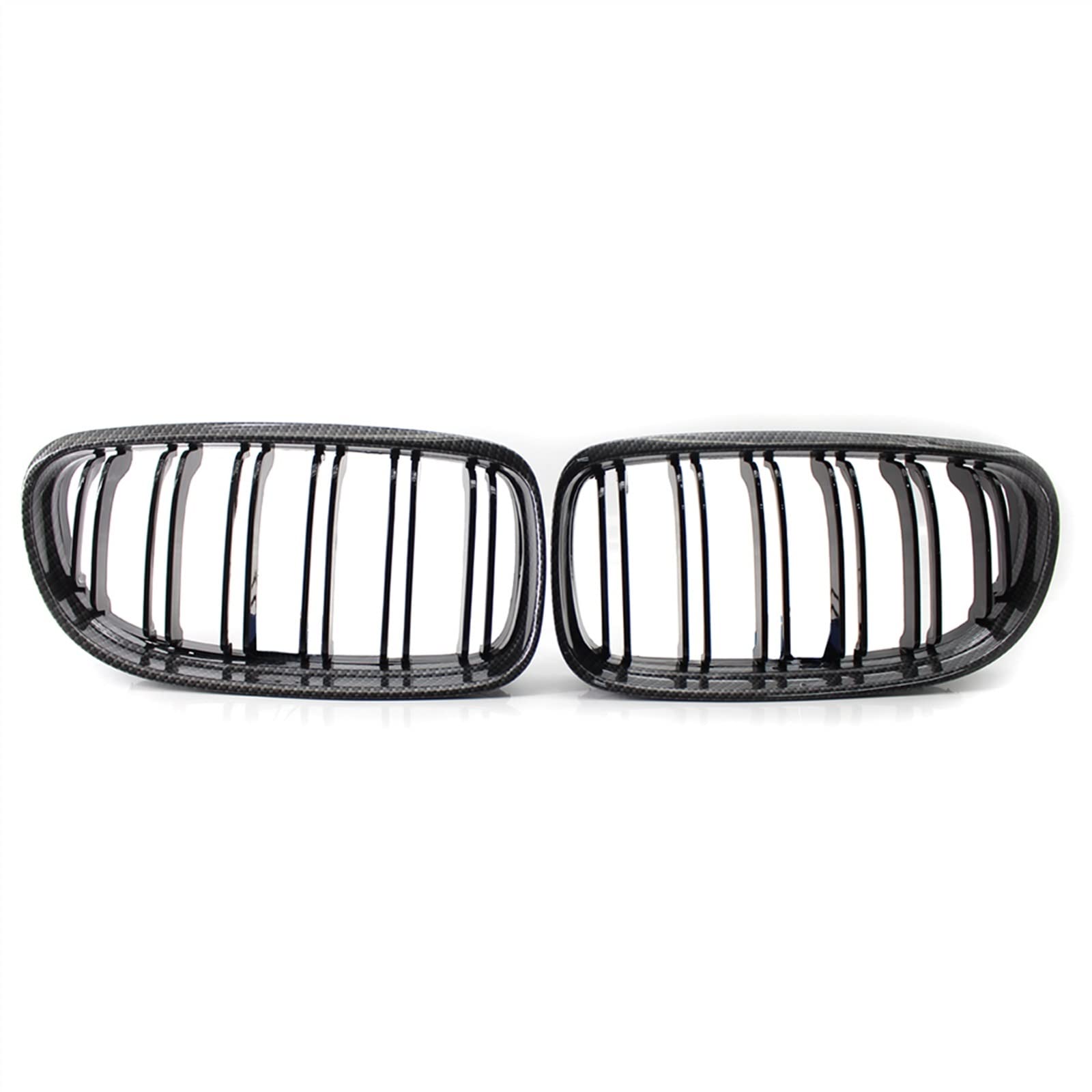 Kühlergrill vorne Kompatibel Mit E90 E91 3er for 320i 325i 328i 330i 2009 2010 2011 2012 Nierengitter Lufteinlass Grill Auto Frontgitter Stoßstange Motorhaube Obere Grillabdeckung(Carbon Fiber) von MKKDYC