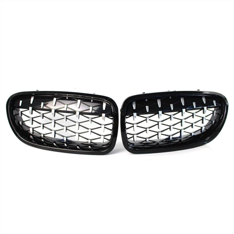 Kühlergrill vorne Kompatibel Mit F10 F11 520i 523i 525i 530i 535i 2010 2011 2012 2013 2014 Auto Front Nierengitter Stoßstange Haube Lufteinlass Grill(Chrome and Black) von MKKDYC