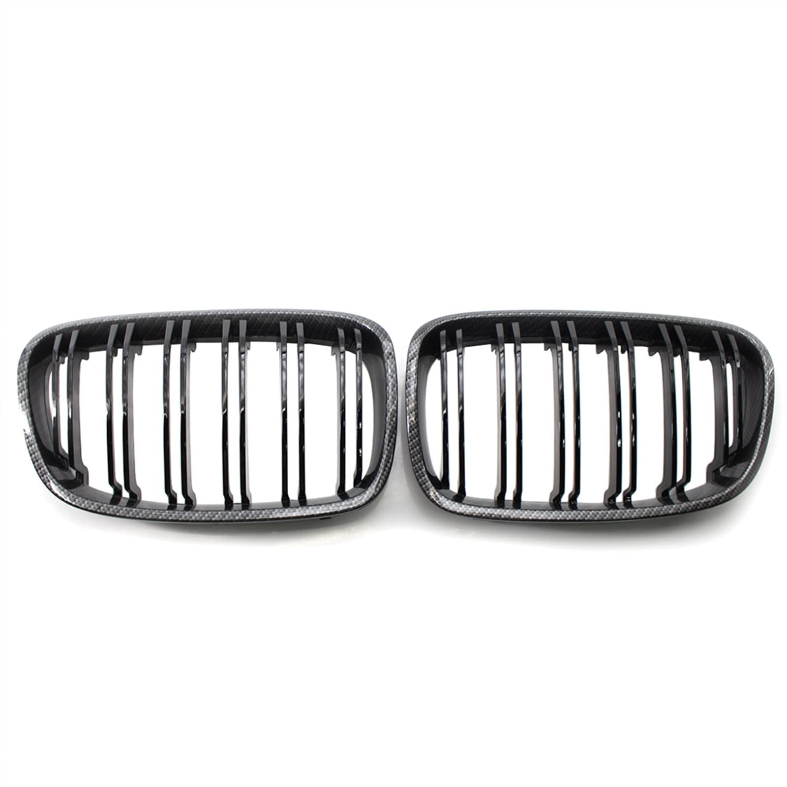 Kühlergrill vorne Kompatibel Mit F20 F21 2010 2011 2012 2013 2014 Car Snap-on Front Kidney Grilles Upper Grille Cover Kohlefaser von MKKDYC