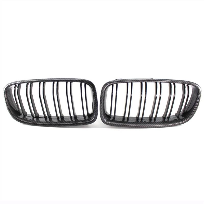 Kühlergrill vorne Kompatibel Mit F31 F30 2013 2014 2015 2016 2017 2018 2019 Auto Front Nierengitter Lufteinlass Grill Obere Grillabdeckung Stoßstange Haube(Carbon Fiber) von MKKDYC