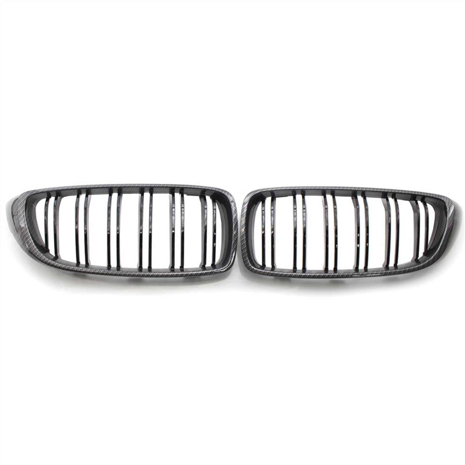 Kühlergrill vorne Kompatibel Mit F32 F33 F36 F80 F82 51137294813 51137294814 Auto Lufteinlass Grill Stoßstange Haube Front Nierengitter Obere Grillabdeckung(Carbon Fiber) von MKKDYC