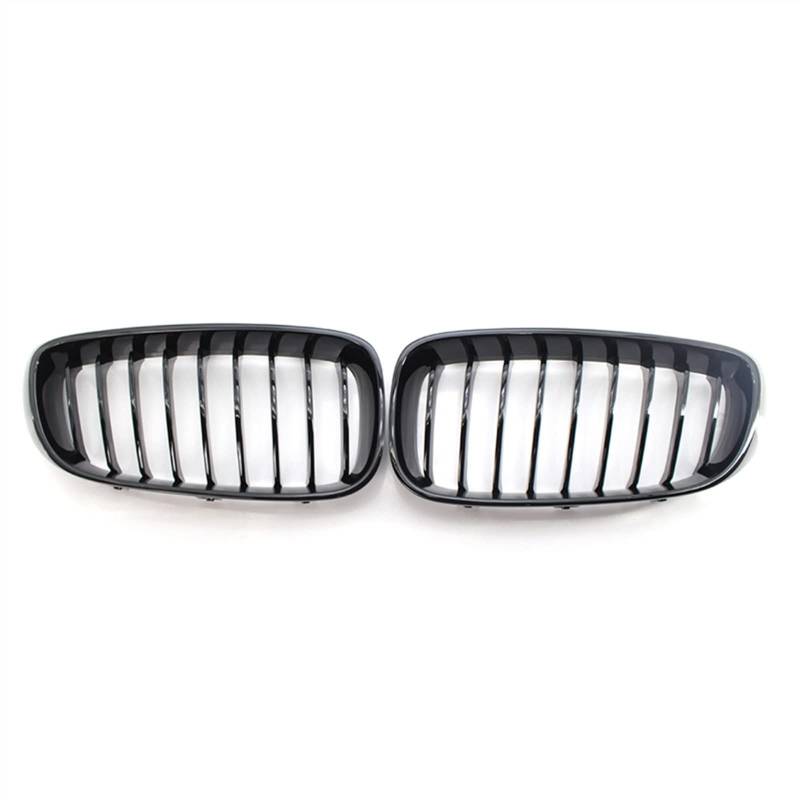 Kühlergrill vorne Kompatibel Mit F34 2013 2014 2015 2016 2017 2018 Oberer Grill Auto Vorne Nierengitter Abdeckung Lufteinlass Grill Stoßstange Haube(Gloss Black) von MKKDYC