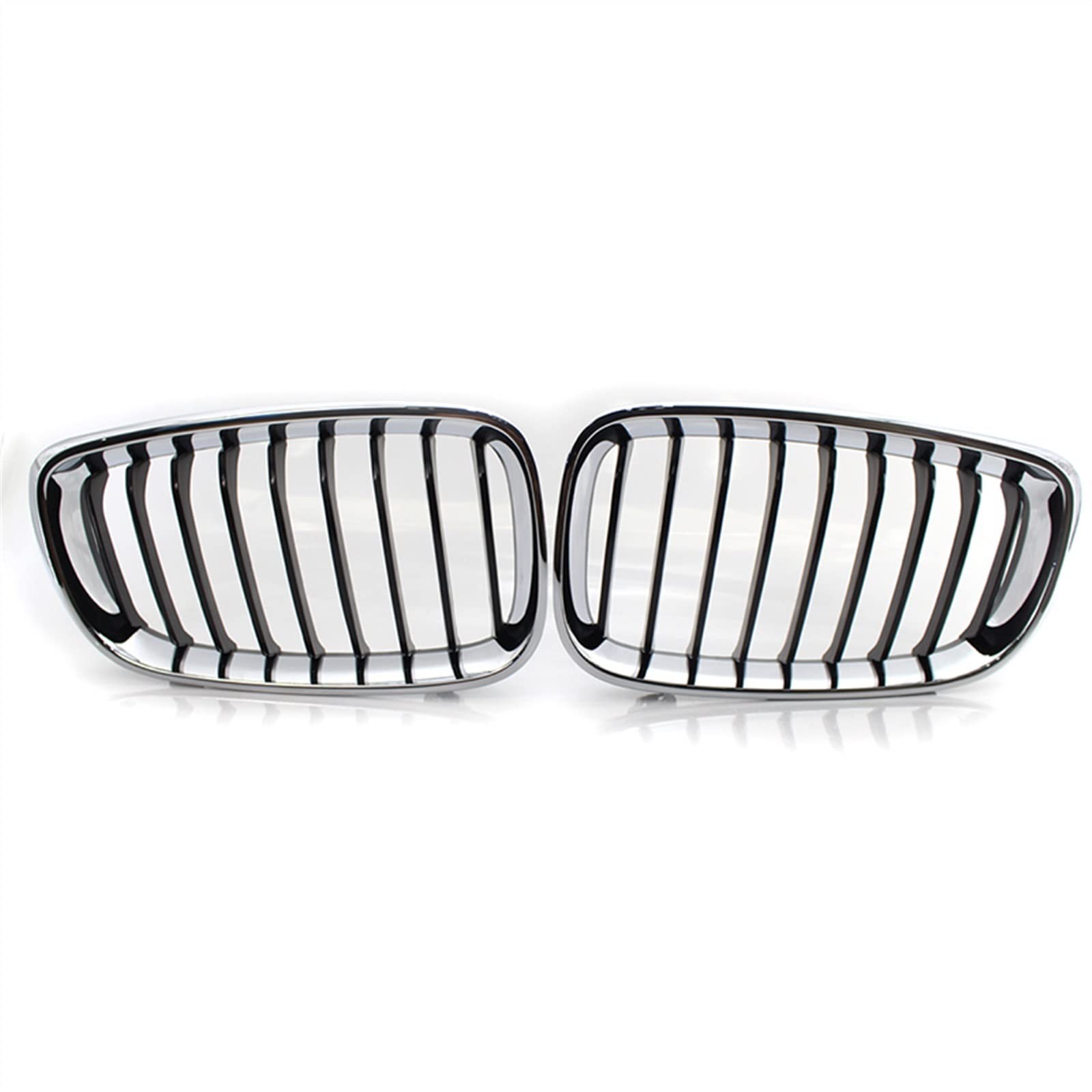 Kühlergrill vorne Kompatibel Mit F34 2013 2014 2015 2016 2017 2018 Oberer Grill Auto Vorne Nierengitter Abdeckung Lufteinlass Grill Stoßstange Haube(Semi-Plated) von MKKDYC