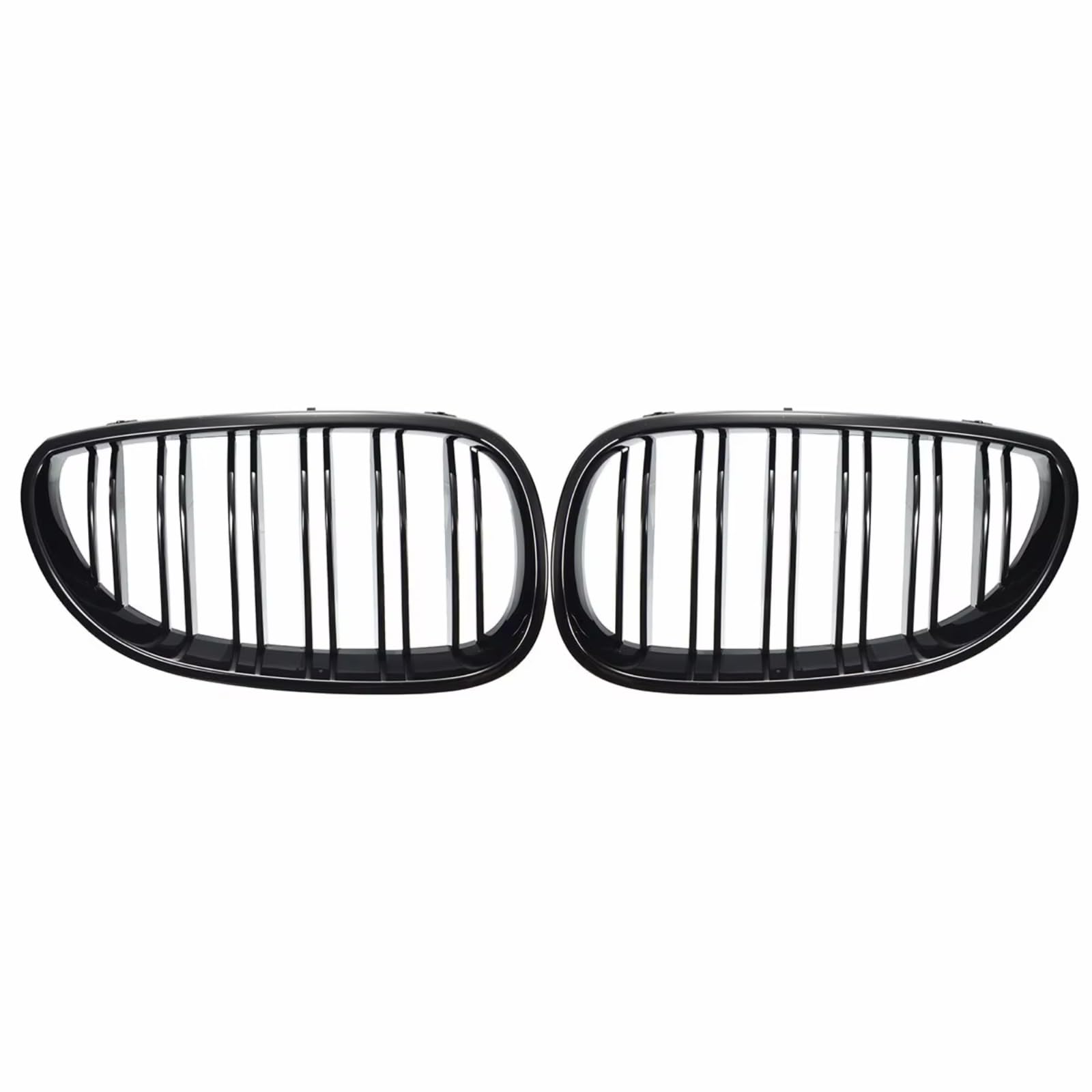 Kühlergrill vorne Kompatibel Mit Für E60 E61 M5 520I 535I 550I 2003–2010, Auto-Frontnieren-Stoßstangengrill, Glänzend Schwarzer Grill, Racing-Frontgrill 51137065701 von MKKDYC