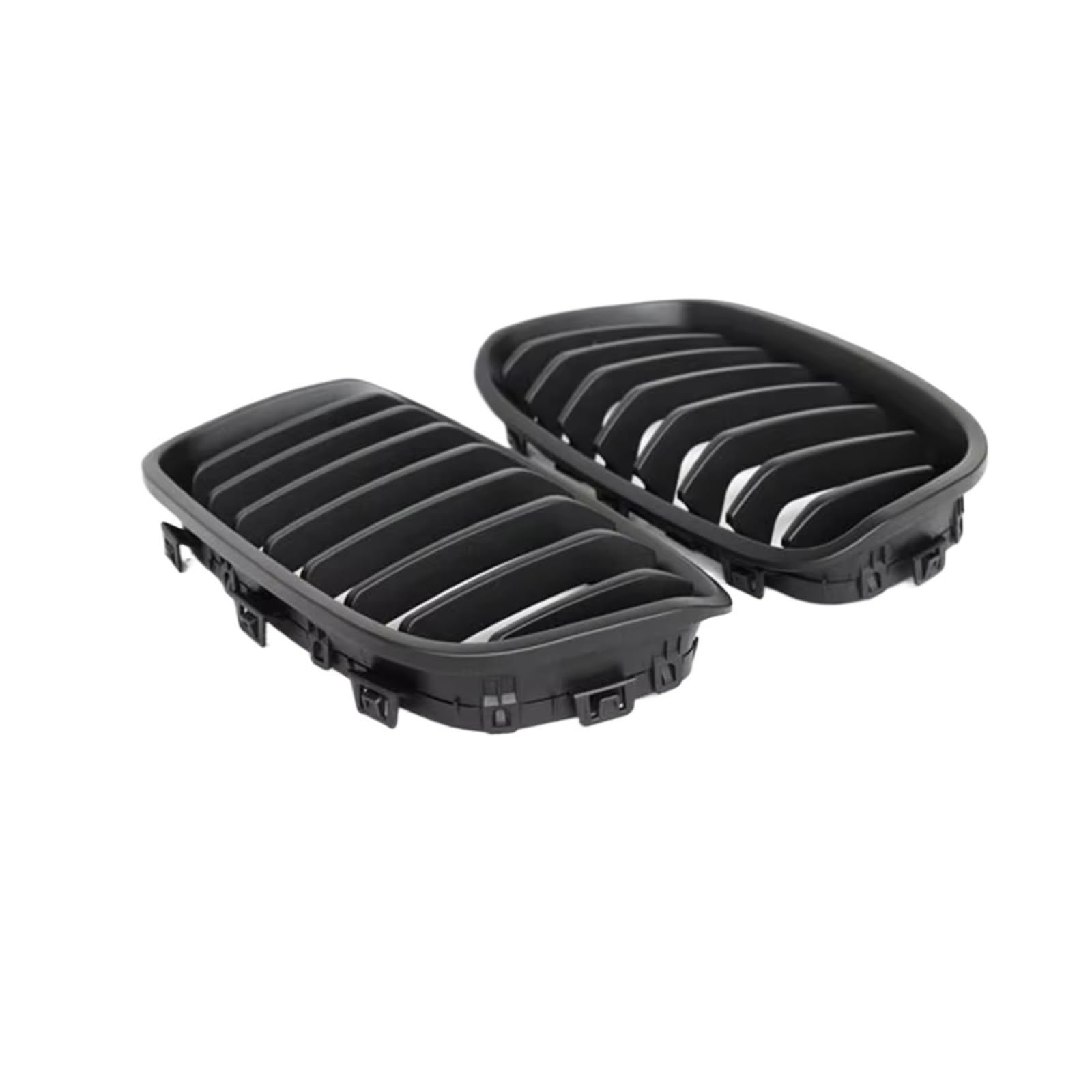 Kühlergrill vorne Kompatibel Mit Für F20 F21 1 Series Hatchback 2012 2013 2014, Auto-Frontstoßstange, Nierengitter, Netzgrill, Ersatz-Auto-Styling(Matte Black,1 Slat) von MKKDYC