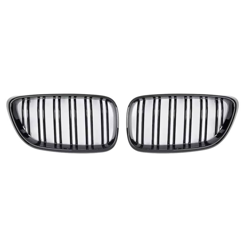 Kühlergrill vorne Kompatibel Mit Für F22 F23 F87 M2 220i 230i M240i 2014 2015 2016 2017 2018 Auto-Frontstoßstange Nierengrill Gitter Auto-Styling-Zubehör(Gloss Black) von MKKDYC