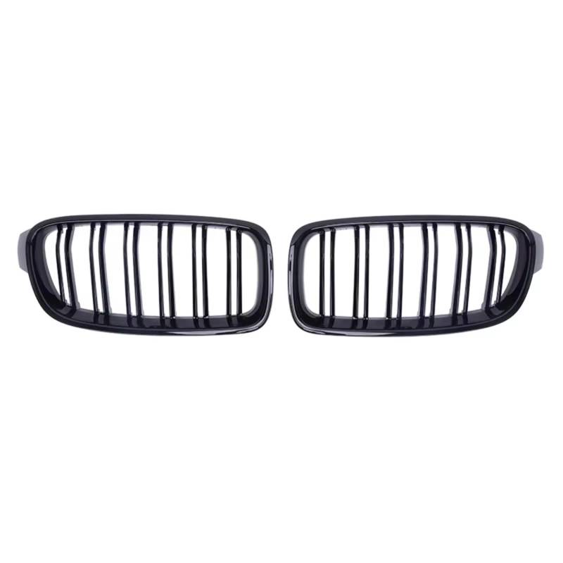 Kühlergrill vorne Kompatibel Mit Für F30 F31 F35 3er 2012–2019 Auto Front Nierengrill Racing Sport Grill Doppel Lamellengitter Stoßstange Racing Grills von MKKDYC