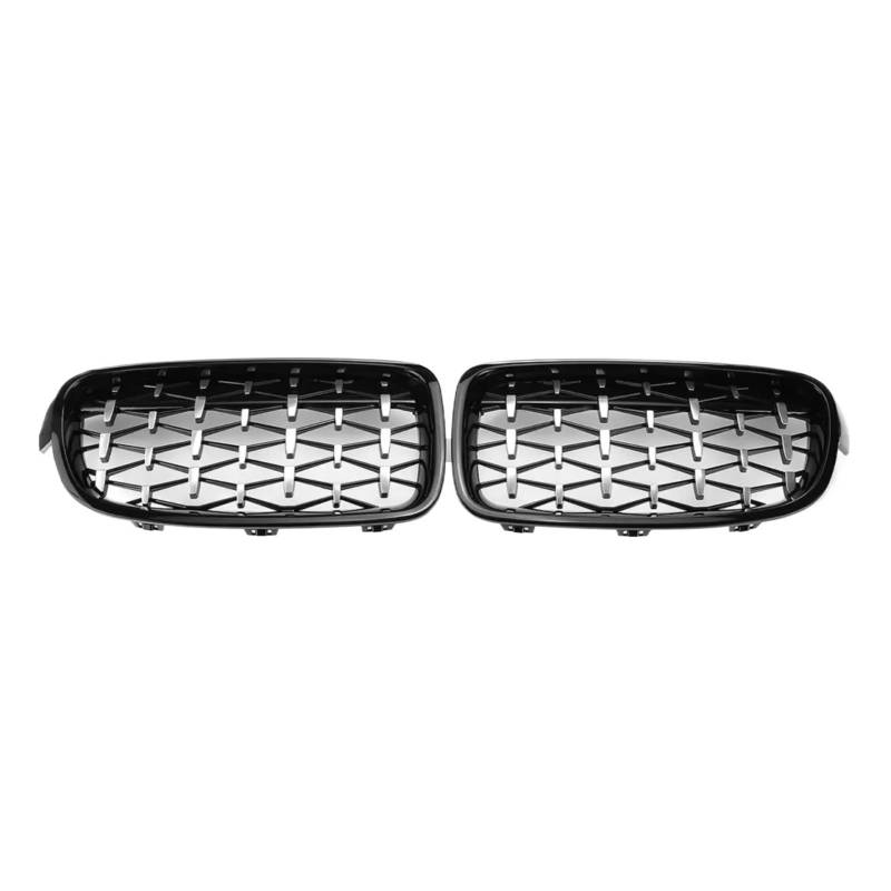 Kühlergrill vorne Kompatibel Mit Für F30 F31 F35 F80 3er 2011–2019, Auto-Frontstoßstange, Nierengitter, Diamant-Chrom-Stil, Grill, Renngrill, 51137263481 von MKKDYC