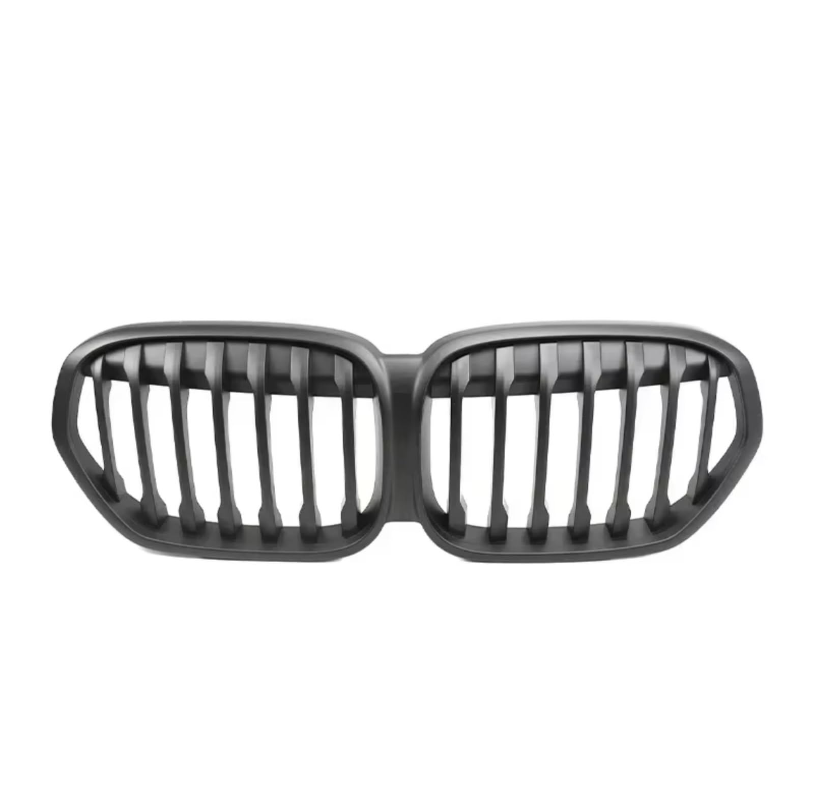 Kühlergrill vorne Kompatibel Mit Für X1-Serie Für F48 F49 2019 2020 2021 2022 Auto-Frontnieren-Stoßstangengrill Einzel-Doppellamellengrill Autozubehör(Matte Black,Single) von MKKDYC