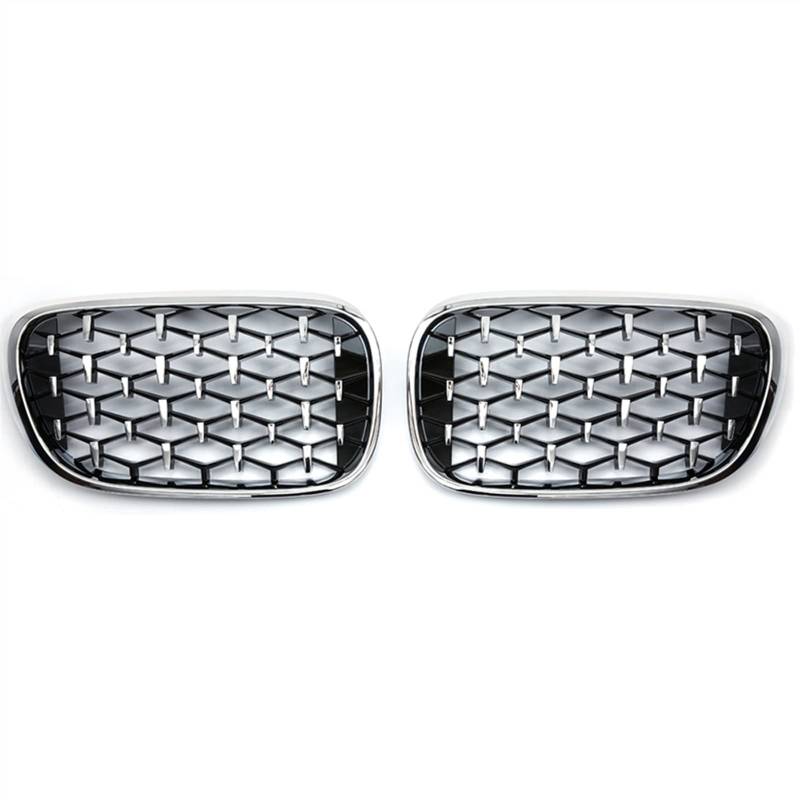 Kühlergrill vorne Kompatibel Mit G11 G12 2016 2017 2018 2019 2020 Auto Oberer Kühlergrill Abdeckung Stoßstange Haube Front Niere Grill Lufteinlass Grill(All Silver) von MKKDYC