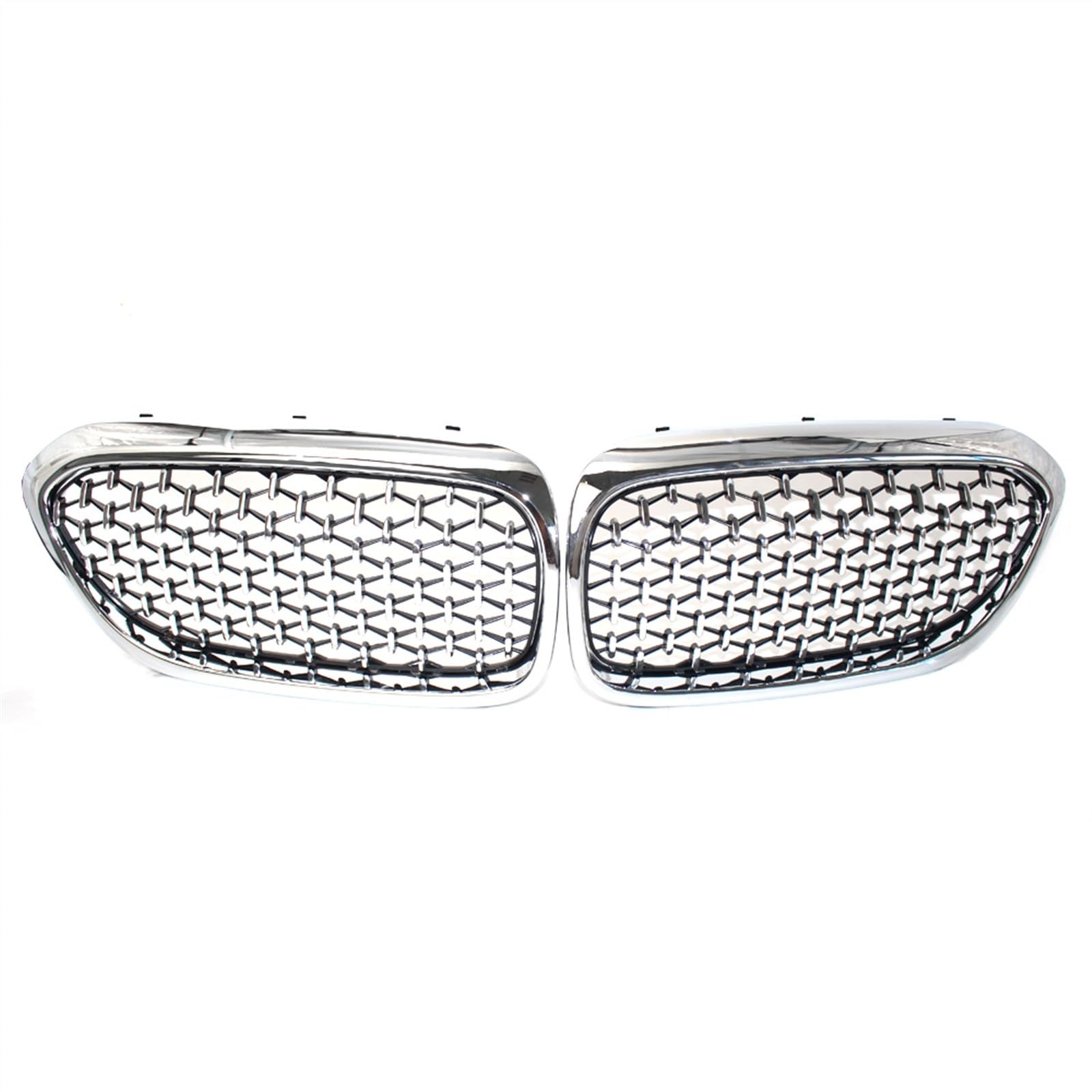 Kühlergrill vorne Kompatibel Mit G30 G31 M5 2016 2017 2018 2019 Auto Lufteinlass Grill Stoßstange Haube Front Nierengitter Obere Grillabdeckung(Silver) von MKKDYC