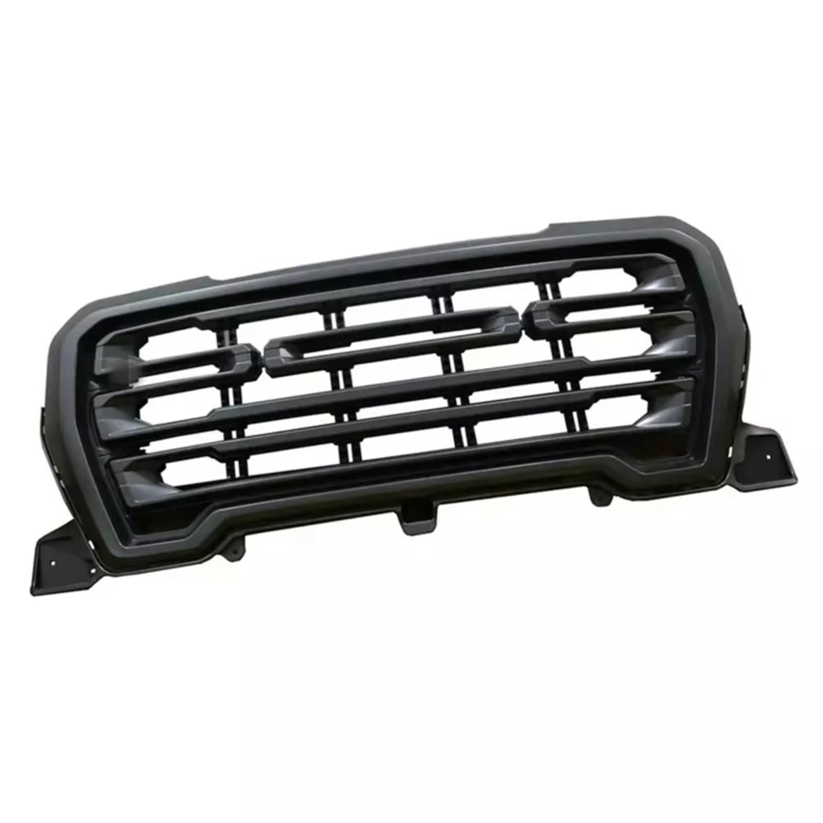 Kühlergrill vorne Kompatibel Mit GMC Für Sierra 1500 2019 2020 2021 Autozubehör Styling Racing Grille Front Upper Bumper Mesh Grill Hood Grills Mattschwarz von MKKDYC