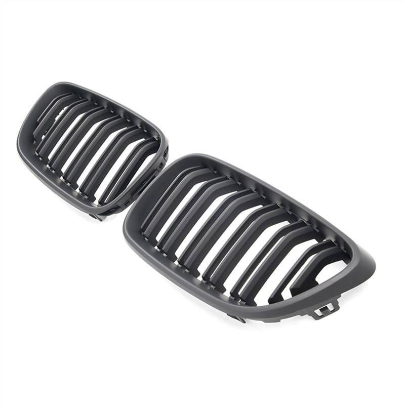 Kühlergrill vorne Kompatibel mit F22 F23 F87 M2 2014 2015 2016 2017 2018 Auto-Snap-on-Obergrillabdeckung Front-Nierengitter Stoßfängerhaube(Matte Black) von MKKDYC