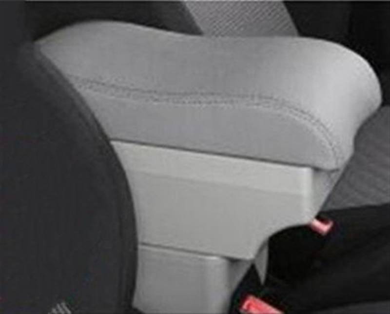 MKKDYC Auto Armlehnen Kompatibel Mit Opel Für Corsa E Armlehnenbox, Auto-Mittelkonsolen-Aufbewahrung, Armlehnenbox-Modifikation, 7 USB-Armlehnen-Aufbewahrungsfach(Grey) von MKKDYC