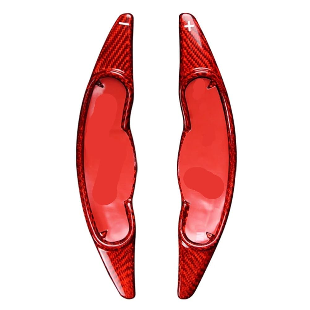 MKKDYC Automatik Schaltwippen Kompatibel Mit Mini Für Cooper F56 2014 2015 2016 2017 2018 2019 2020 2021 Auto-Lenkrad-Schaltpaddel-Verlängerungsschalthebel Aus Kohlefaser(Red) von MKKDYC