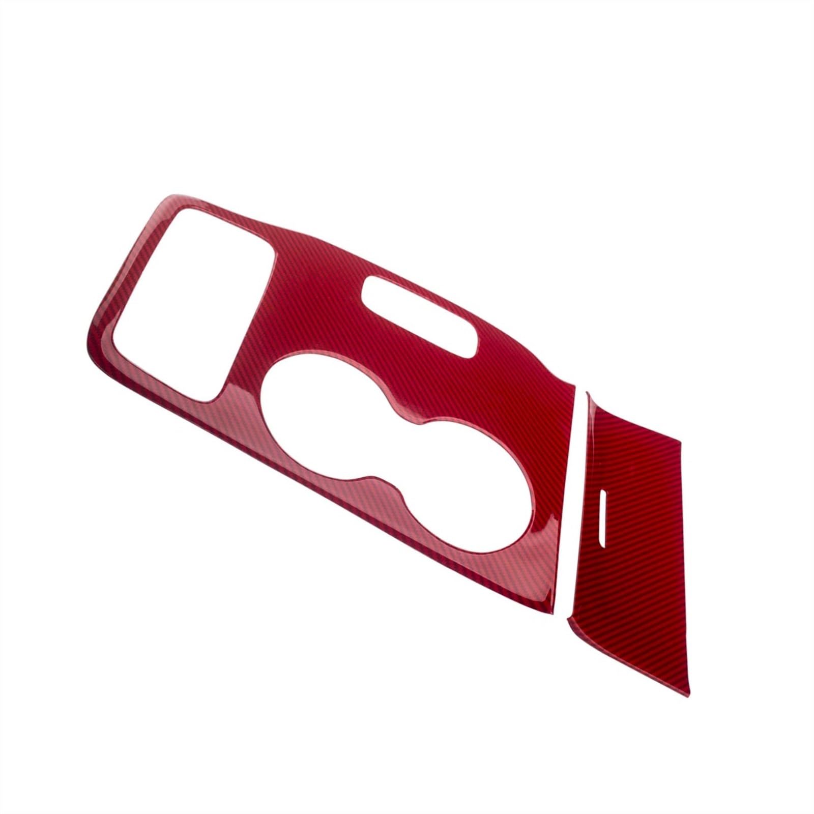 MKKDYC Becherhalter Kompatibel Mit Jeep Für Grand Für Cherokee 2014 2015 Auto Gangschaltung Wasserbecherhalter Panel Dekoration Abdeckung Trim Aufkleber(Red) von MKKDYC