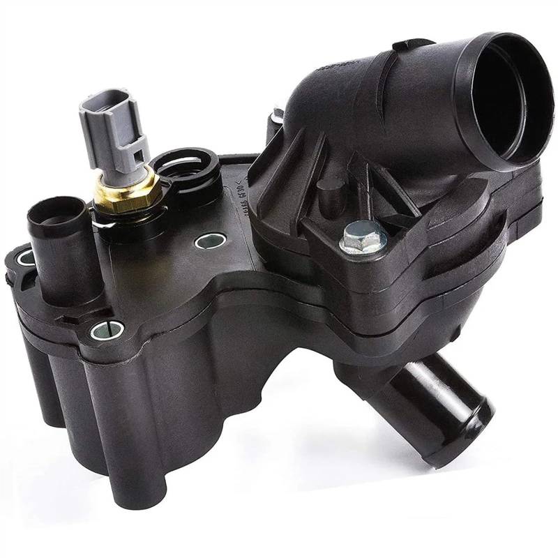 MKKDYC Kfz Ersatz Motorthermostate Kompatibel Mit Ford Für Mustang 4.0L 2005 2006 2007 2008 2009 2010 Motorkühlmittel-Thermostatgehäuse Mit Sensor 2L2Z8592BA von MKKDYC