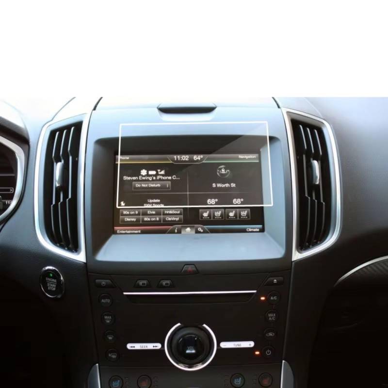 MKKDYC Kompatibel Mit Ford Für Edge Für Titanium Se Sel St 2015 2016 2017 2018 2019 1 Stück Auto-Navigations-Displayschutzfolie Zubehör von MKKDYC