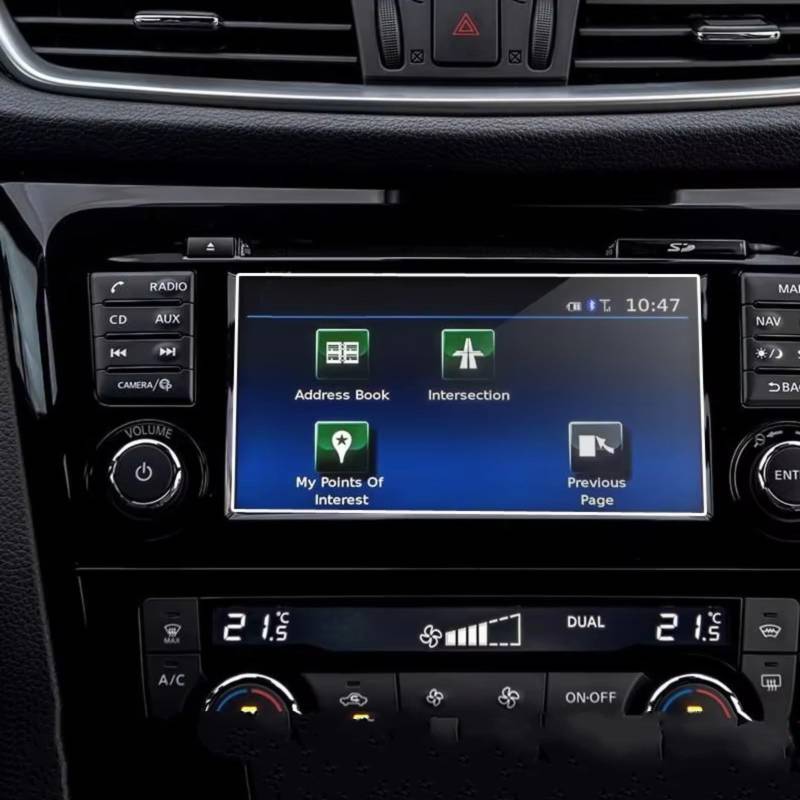 MKKDYC Kompatibel Mit Nissan Für Qashqai Für X-Trail 2016 2017 2018 1 Stück Auto GPS Navigation Displayschutzfolie Aus Gehärtetem Glas von MKKDYC