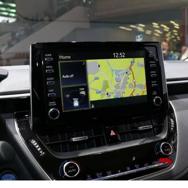 MKKDYC Kompatibel Mit Toyota Für Corolla Für C-Hr 2019 2020 2021 2022, 1 Stück, Auto-Navigation, Gehärtetes Glas, LCD-Display-Schutzfolie(8inch high Match) von MKKDYC