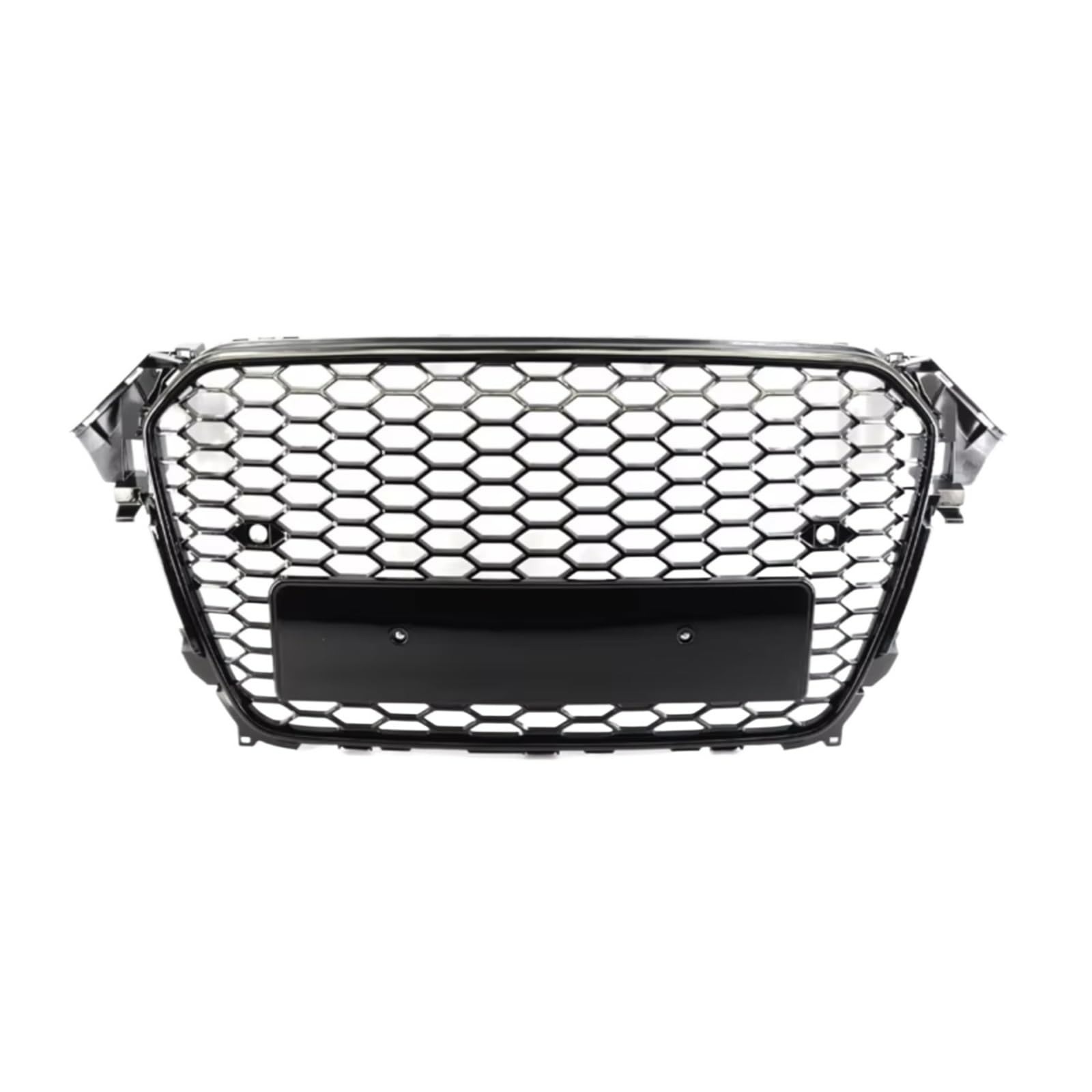 MKKDYC Kühlergrill vorne Kompatibel Mit A3 A4 B8 B8.5 A5 RS3 RS4 RS5 2008-2022 Auto-Frontstoßstangengrillhaube Wabengittergrill Mit Plattenhalter Autoteile(2013-2016 A4 B8.5) von MKKDYC