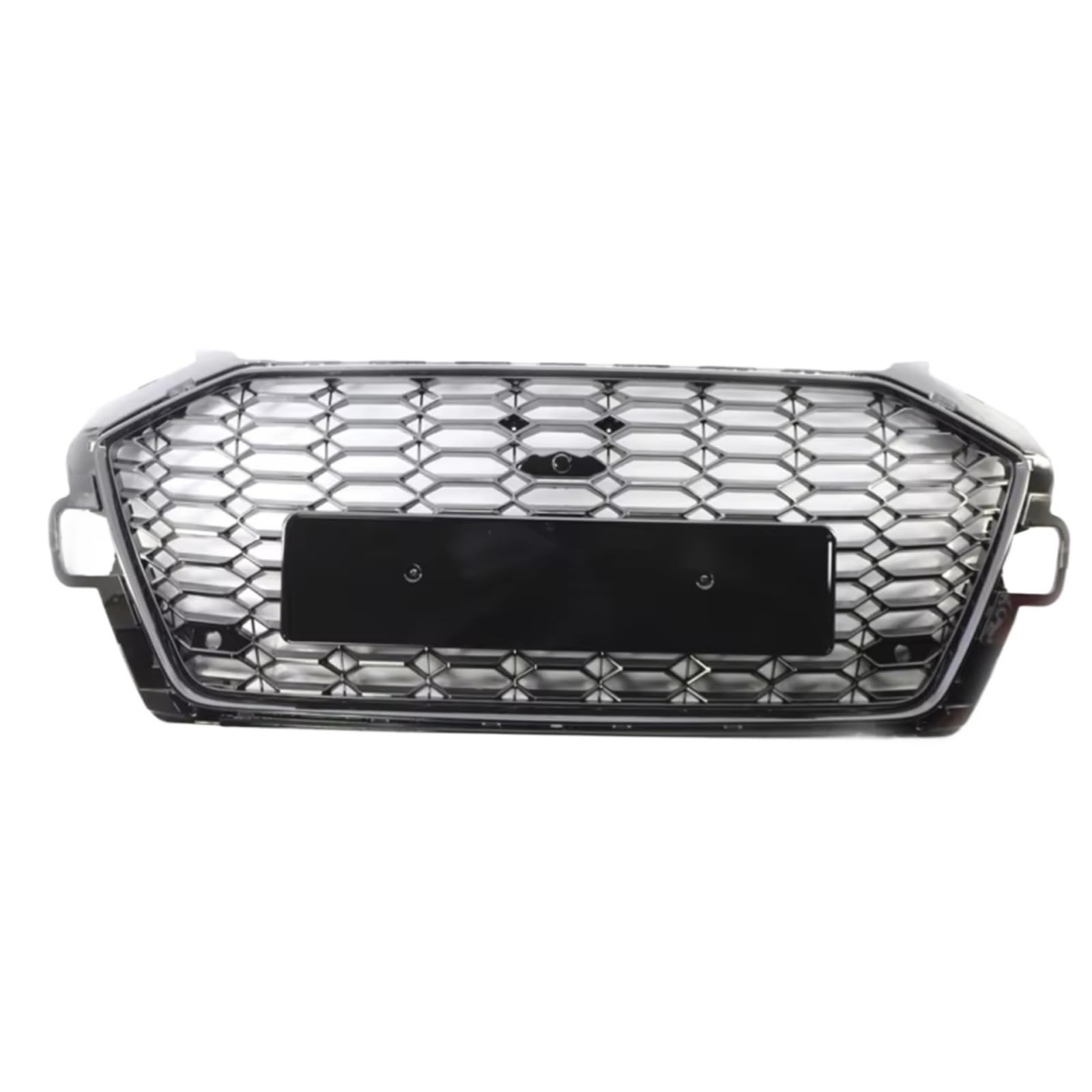 MKKDYC Kühlergrill vorne Kompatibel Mit A3 A4 B8 B8.5 A5 RS3 RS4 RS5 2008-2022 Auto-Frontstoßstangengrillhaube Wabengittergrill Mit Plattenhalter Autoteile(2020-2022 A4 RS4) von MKKDYC