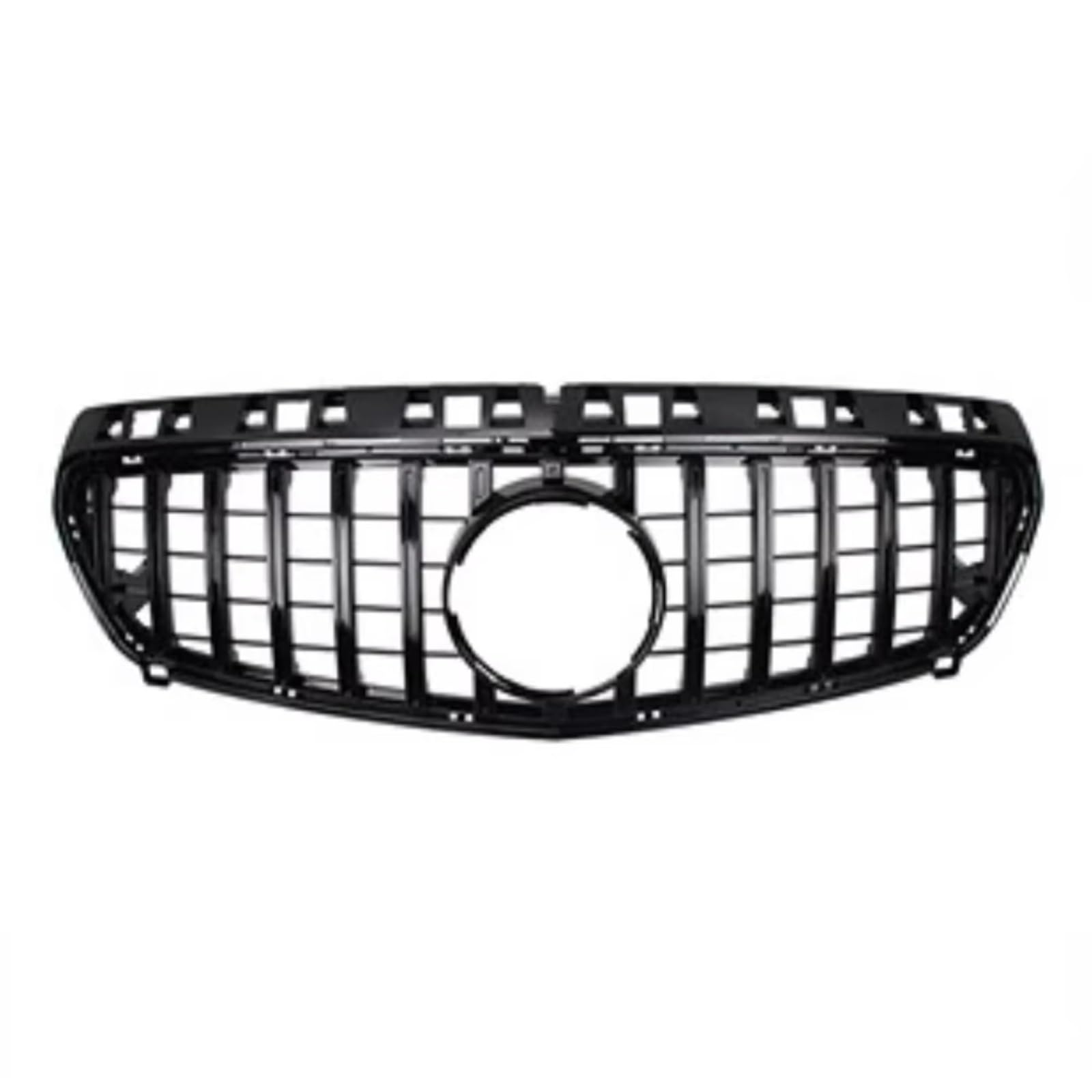 MKKDYC Kühlergrill vorne Kompatibel Mit Benz Für W176 2013 2014 2015 2016 2017 2018 Für A180 A200 A260 A45 Auto-Frontgrill Racing Mesh Grill GT Style Zubehör(Black,2013-2015) von MKKDYC