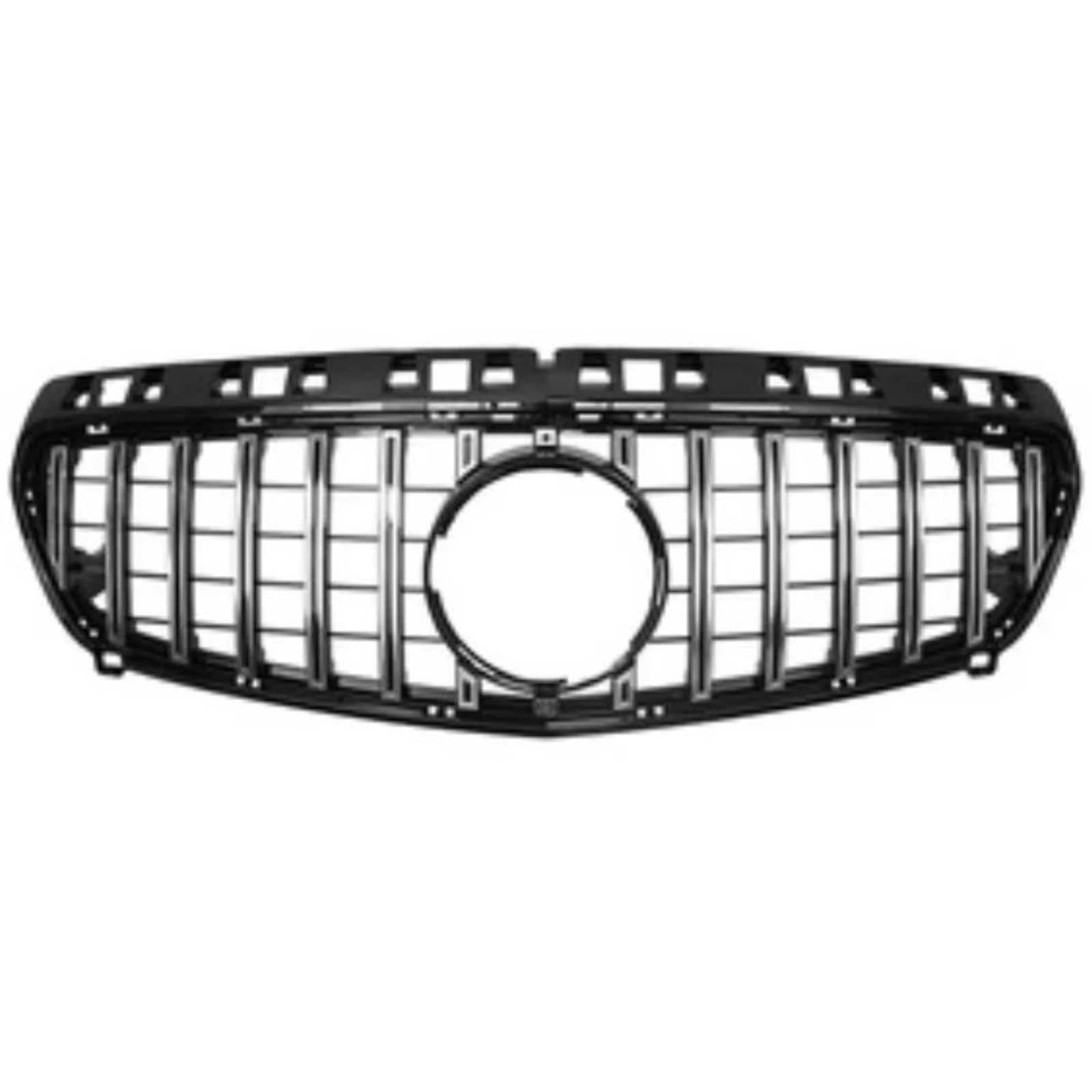 MKKDYC Kühlergrill vorne Kompatibel Mit Benz Für W176 2013 2014 2015 2016 2017 2018 Für A180 A200 A260 A45 Auto-Frontgrill Racing Mesh Grill GT Style Zubehör(Silver,2013-2015) von MKKDYC