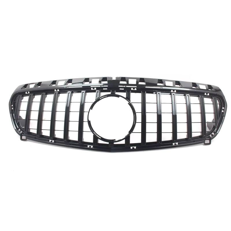 MKKDYC Kühlergrill vorne Kompatibel Mit Benz Für W176 A180 A200 A250 A-Klasse 2013 2014 2015, Auto-Diamant-Stil-Grill, Frontstoßstange, Kühlergrill, Kühlergrill(Black,B) von MKKDYC