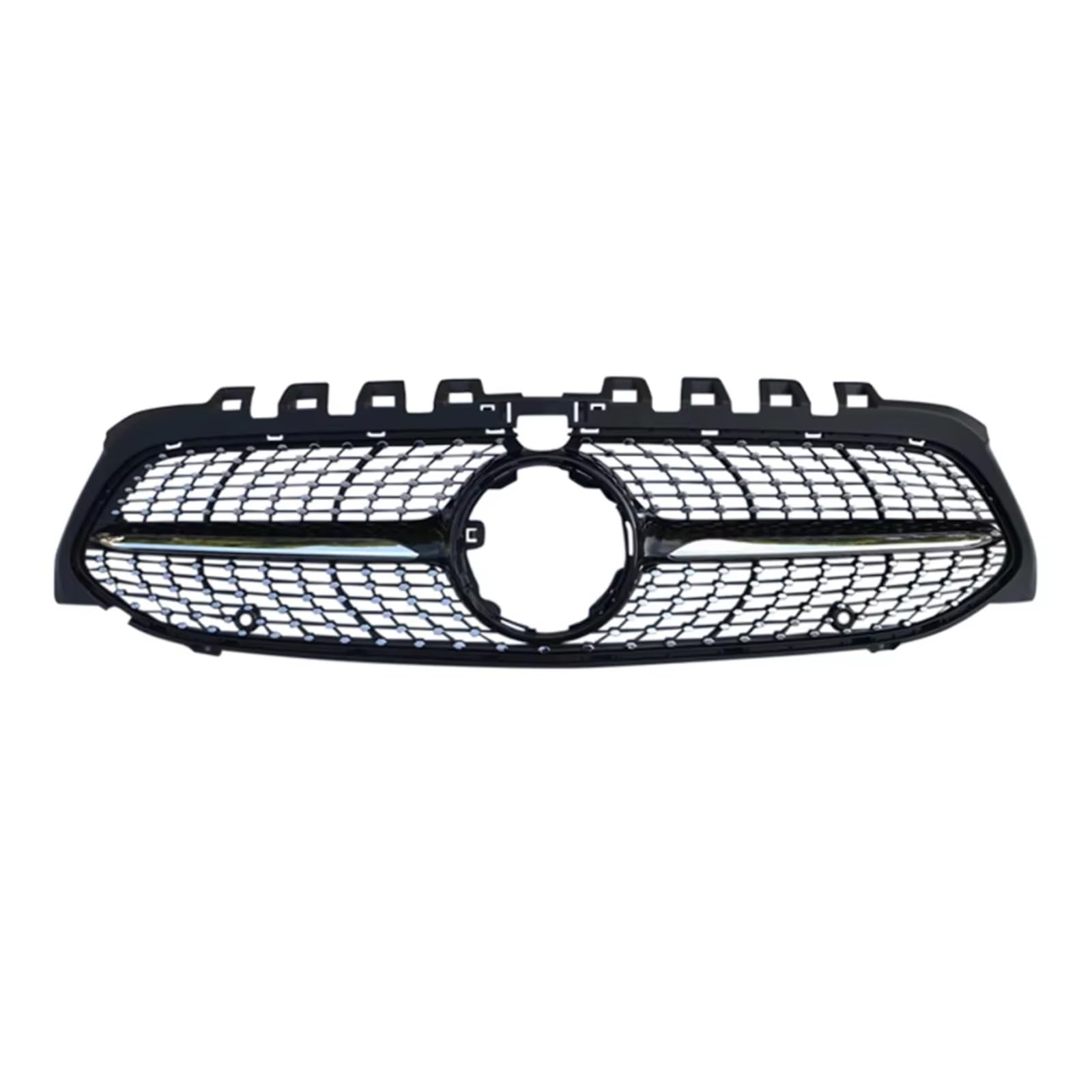 MKKDYC Kühlergrill vorne Kompatibel Mit Benz Für W177 V177 A-Klasse A180 A200 A250 A35 A45 22019 2020 2021 2022. Vorderer Renngrill, Obere Stoßstangenhaube, Netzgitter von MKKDYC