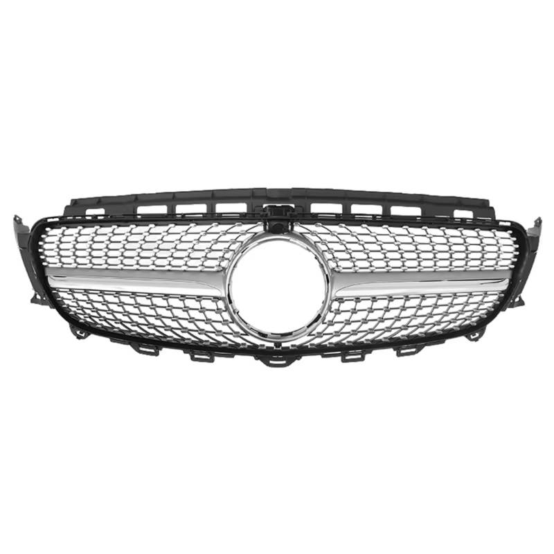 MKKDYC Kühlergrill vorne Kompatibel Mit Benz Für W213 E200 E300 E400 2016 2017 2018 2019. Auto-Diamant-Stil-Grill Vorne Oben, Stoßstangengrill, Mittlerer Grill, Autoteil von MKKDYC