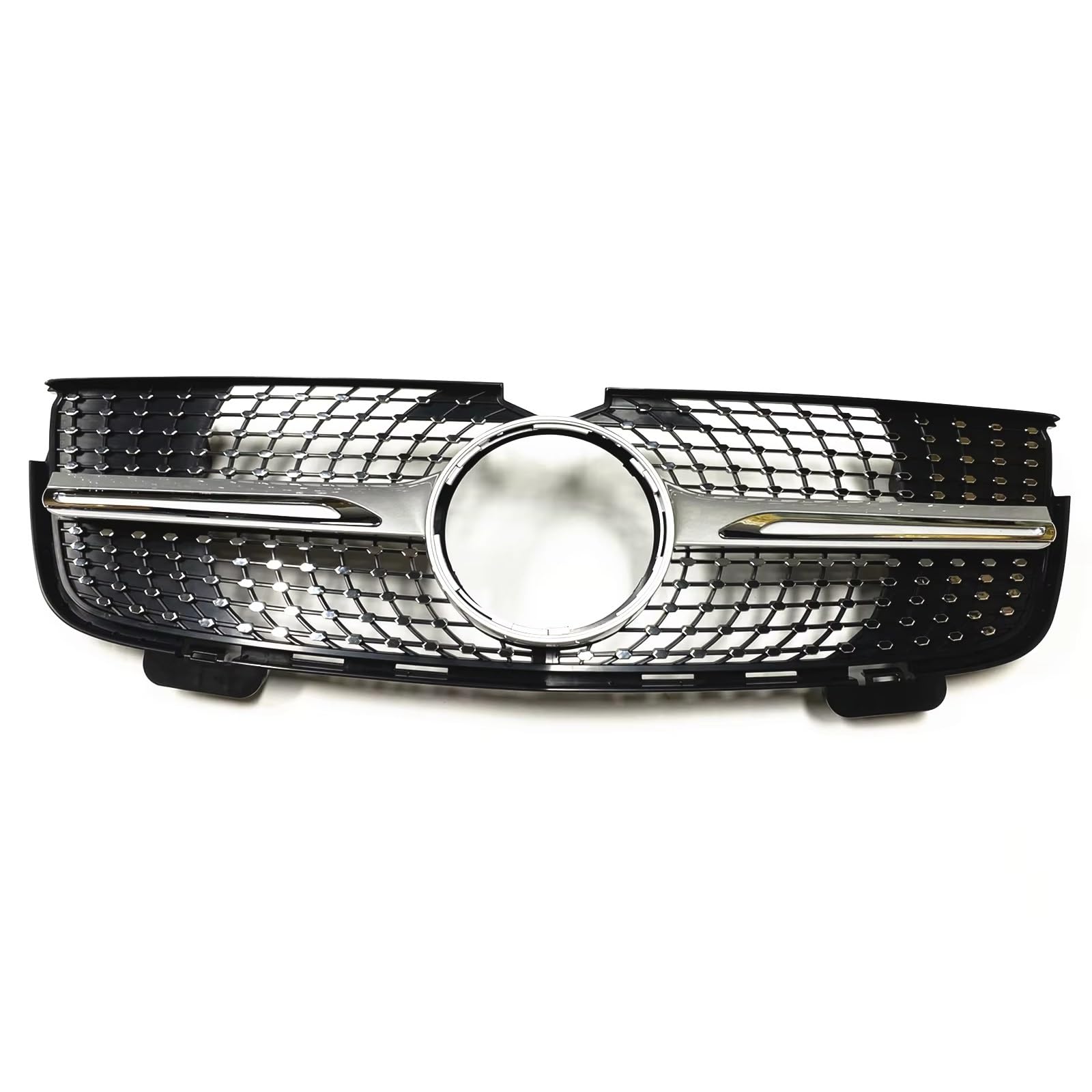 MKKDYC Kühlergrill vorne Kompatibel Mit Benz Für X164 GL320 GL450 GL-Klasse 2007 2008 2009. Auto-Frontstoßstangengrill, Obere Stoßstangenhaube, Kühlergitter, Ersatzteile(Silver) von MKKDYC