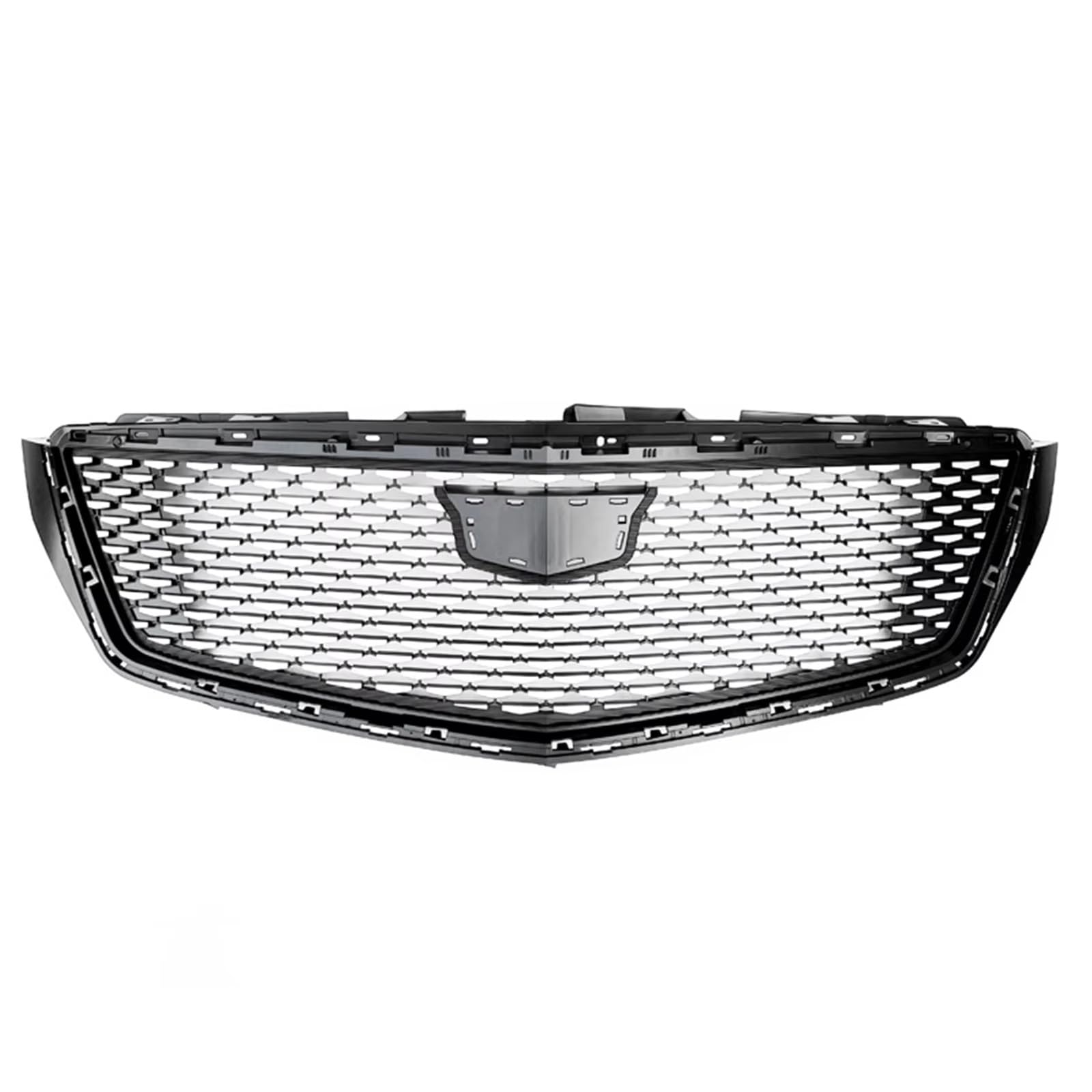 MKKDYC Kühlergrill vorne Kompatibel Mit Cadillac Für XTS 2018 2019 2020 4-türiges Autozubehör, Vorderer Oberer Stoßstangengrill, Haubengitter, Renngrill, Kühlergrill, Body Kit(Silver) von MKKDYC