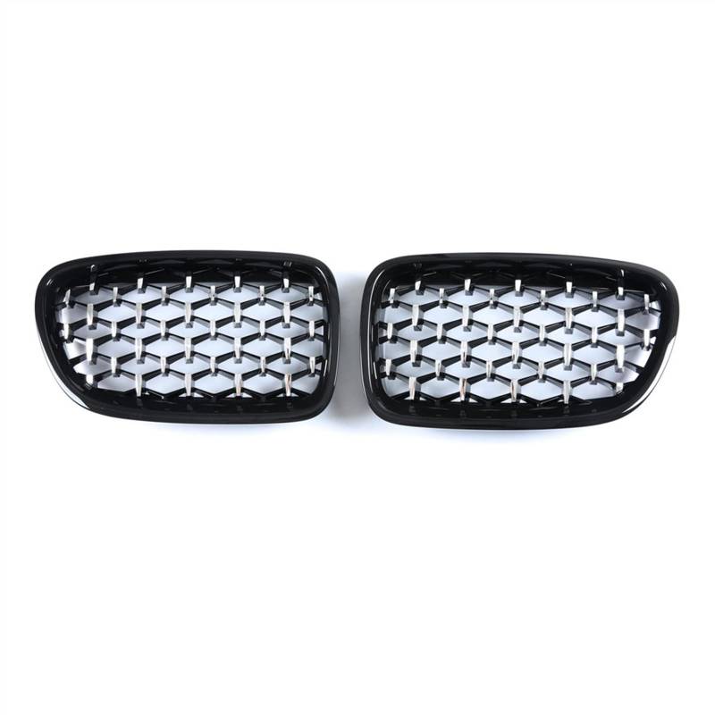 MKKDYC Kühlergrill vorne Kompatibel Mit GT F07 2009 2010 2011 2012 2013 2014 2015 2016 2017 Auto Snap-on Air Intake Grill Front Kidney Grills Obere Grillabdeckung(Silver Black) von MKKDYC