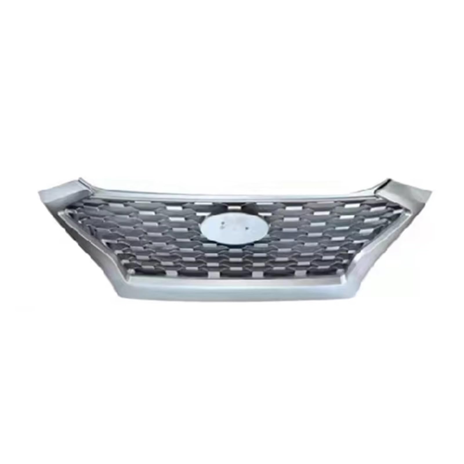 MKKDYC Kühlergrill vorne Kompatibel Mit Hyundai Für Tucson 2019 2020 Auto Frontstoßstangengrill Schwarz Glanz Racing Grill Auto Oberer Einlass Grills Haube Mesh Grid Grille(Silver) von MKKDYC