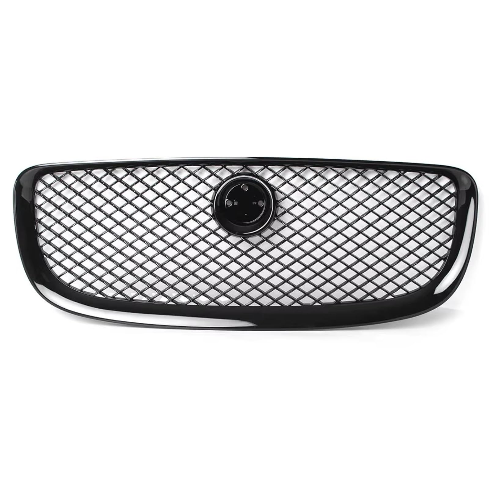 MKKDYC Kühlergrill vorne Kompatibel Mit Jaguar Für XJ 2010 2011 2012 2013 2014 2015 Auto Front Stoßstange Mitte Mesh Grille Front Stoßstange Oberen Grill Racing Grille Grill(Black) von MKKDYC