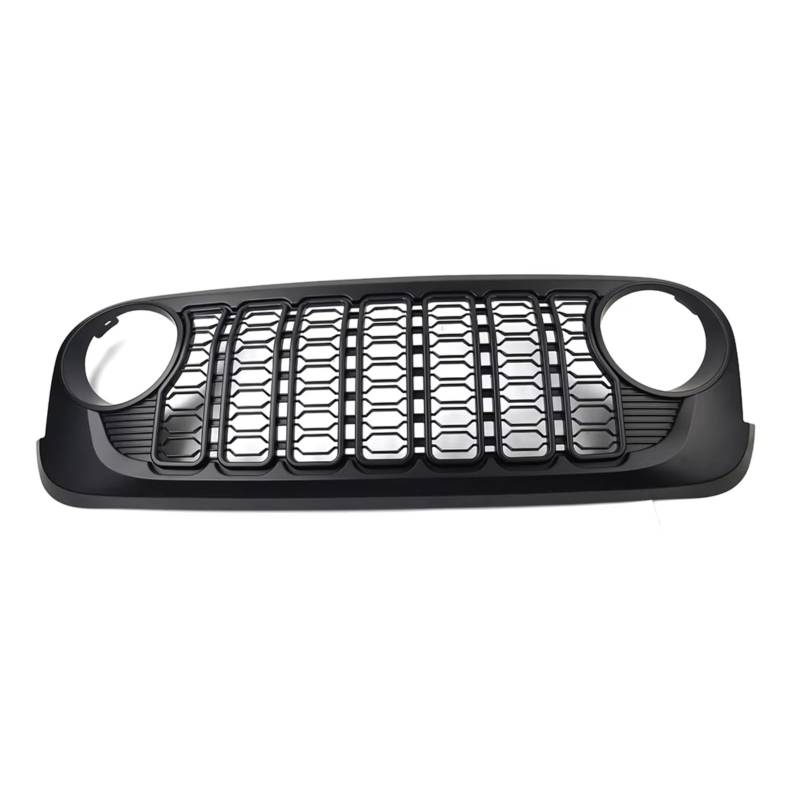 MKKDYC Kühlergrill vorne Kompatibel Mit Jeep Für Wrangler JK JKU 2007–2017, Auto-Frontstoßstangengrill, Netzgitter, Vordere Gitter, Oberer Stoßstangengrill, Ersatzteile von MKKDYC