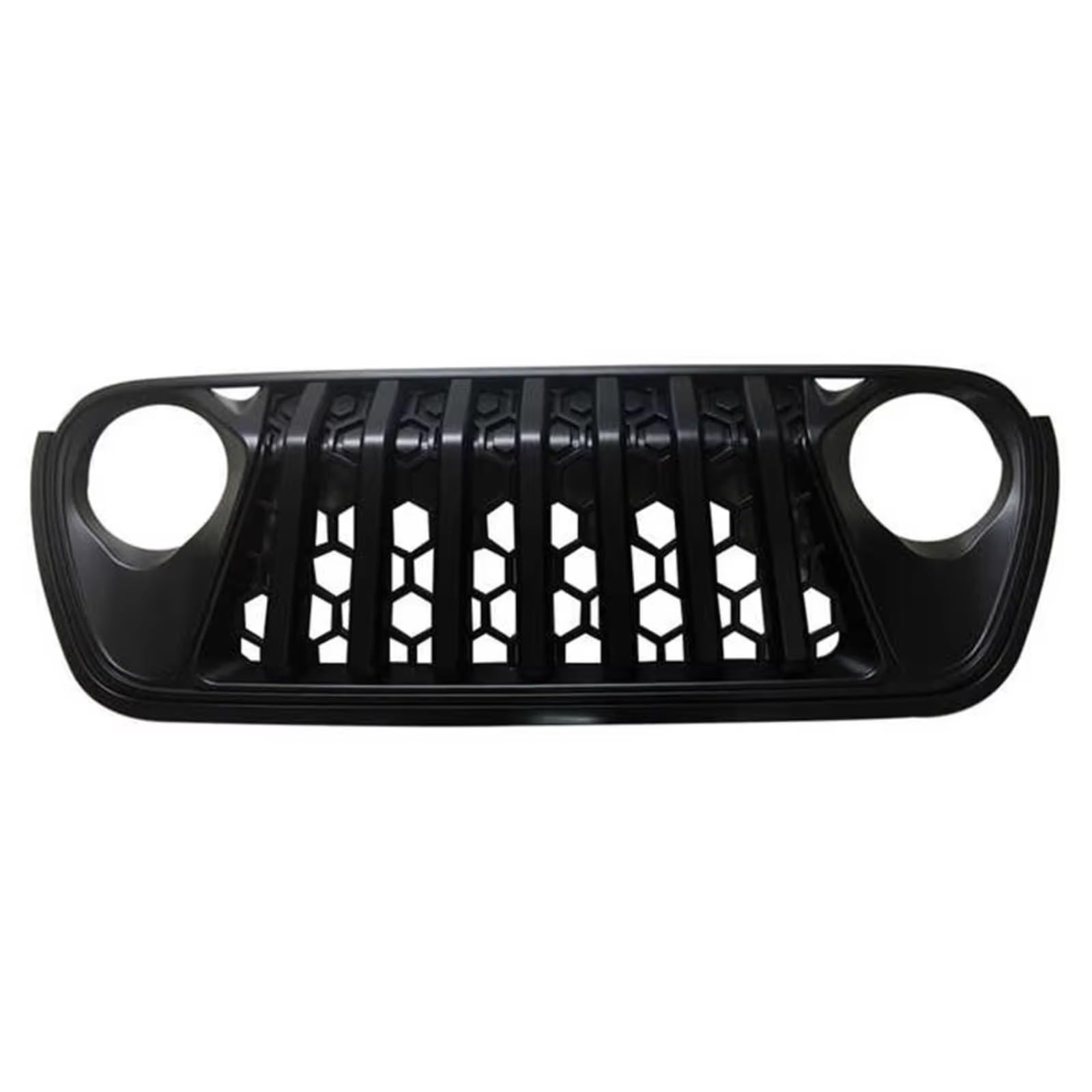 MKKDYC Kühlergrill vorne Kompatibel Mit Jeep Für Wrangler JL 2018 2019 2020 2021 2022 2023 Autozubehör Mesh Grills Auto Front Upper Bumper Grille Frontgrill von MKKDYC