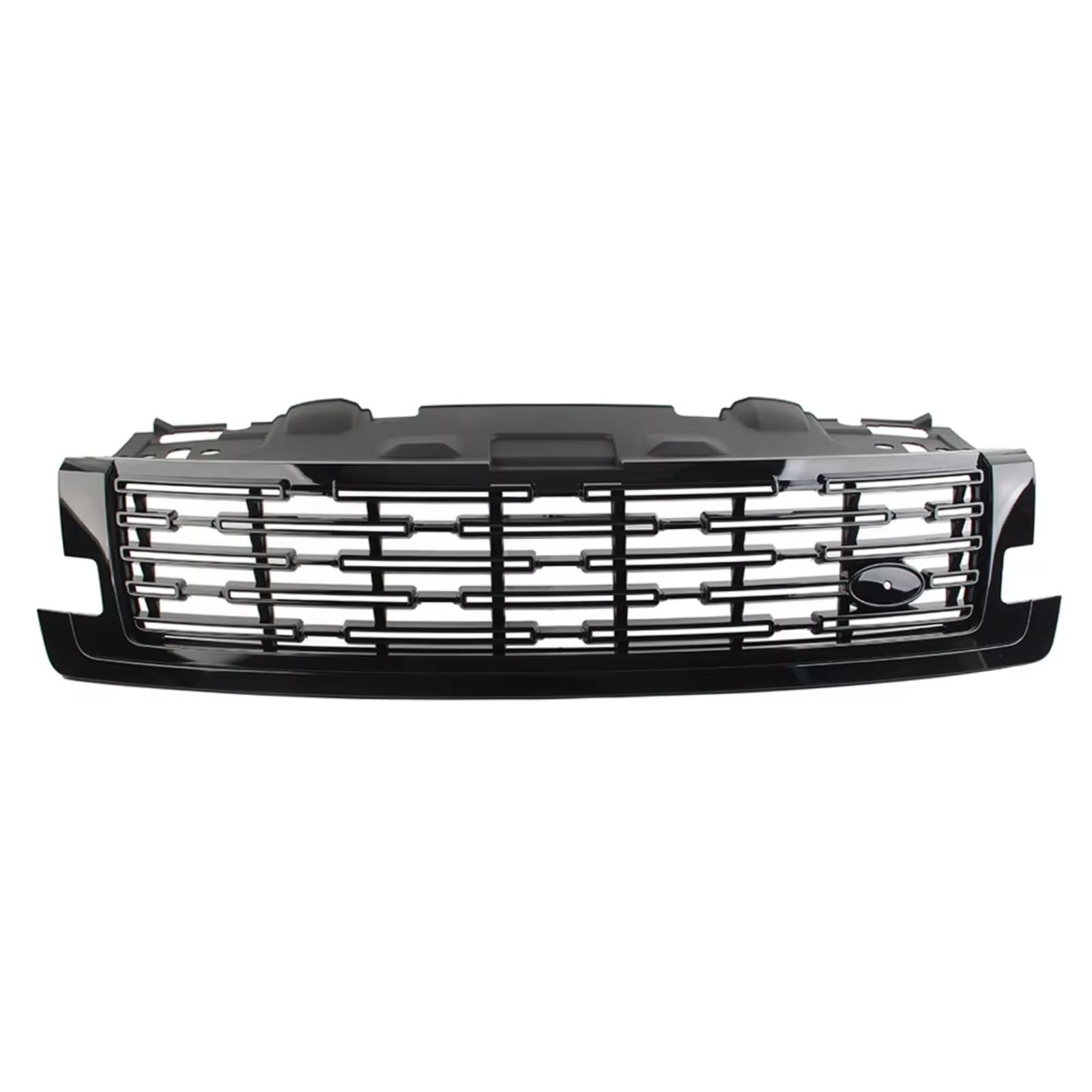 MKKDYC Kühlergrill vorne Kompatibel Mit Land Für Rover Für Range Für Rover 2022 2023 LR173773 Glänzend Schwarz Auto Frontstoßstange Mesh Grille Grill Stoßstange Kühlergrill von MKKDYC