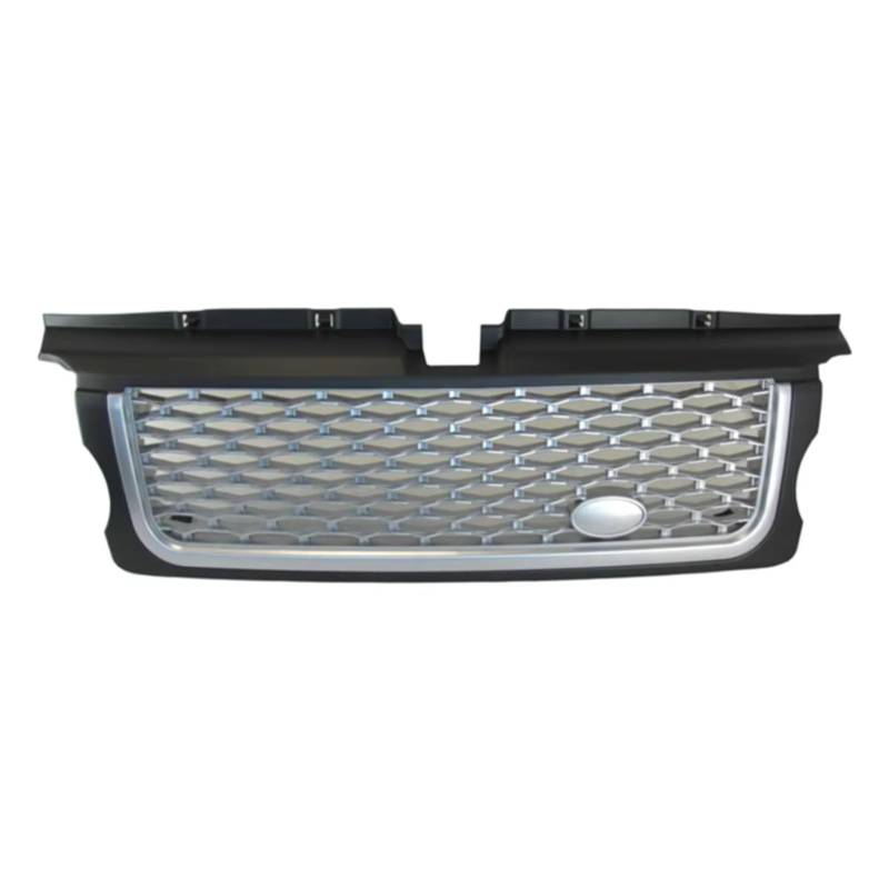 MKKDYC Kühlergrill vorne Kompatibel Mit Land Für Rover Für Range Für Rover Sport 2005 2006 2007 2008 2009. Auto-Frontstoßstangengrill, Obere Haube, Kühlergrill, Netzgrill(Silver) von MKKDYC