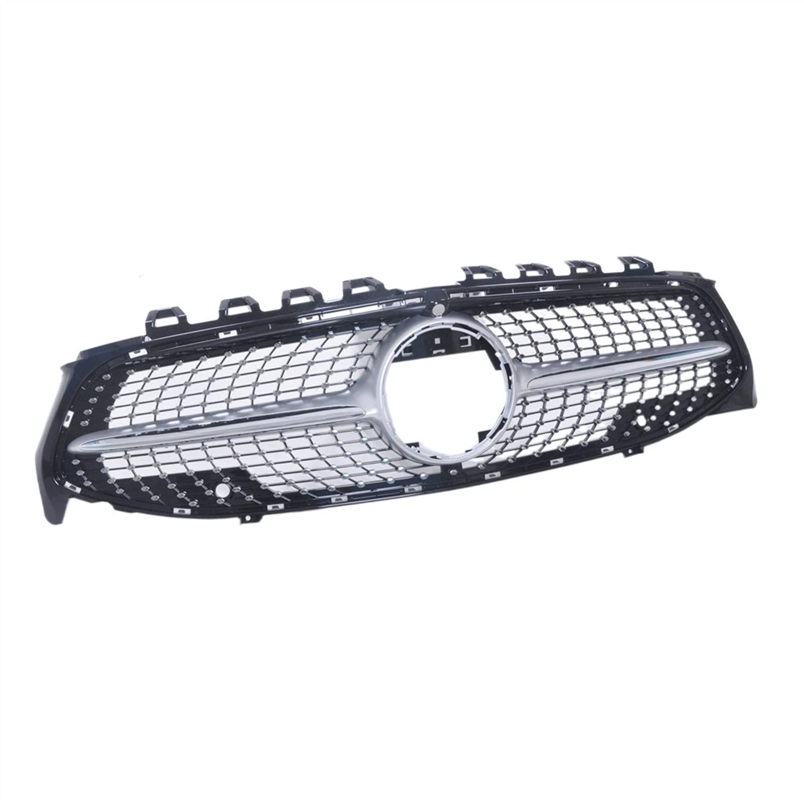 MKKDYC Kühlergrill vorne Kompatibel Mit Mercedes Für Benz Für CLA W118 CLA250 CLA35 CLA45 2019 2020 2021 2022 Frontgrill Auto Obere Stoßstangenhaube Mesh Kühlerlüftungsgitter von MKKDYC