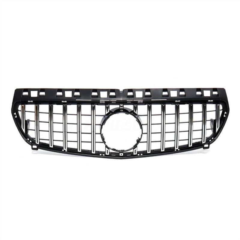 MKKDYC Kühlergrill vorne Kompatibel Mit Mercedes Für Benz Für W176 A200 A250 A45 A-Klasse 2013 2014 2015 Mesh-Kühler-Entlüftungsgitter Frontgrill Auto-Oberstoßstangenhaube von MKKDYC