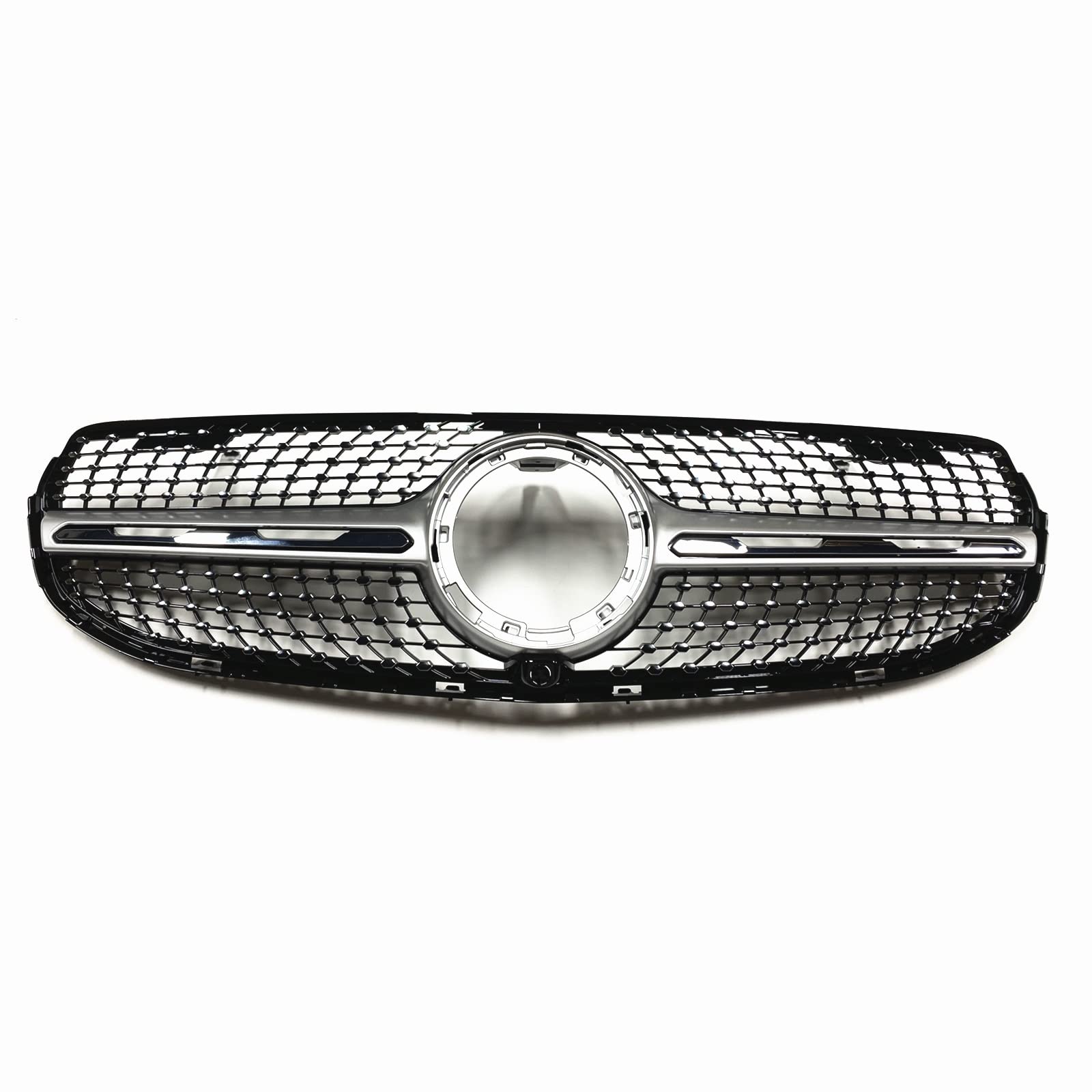 MKKDYC Kühlergrill vorne Kompatibel Mit Mercedes Für Benz Für W253 X253 GLC250 GLC300 GLC350 GLC 2020+ Auto Obere Stoßstange Haube Air Vent Gitter Mesh Kühler Front Grille(2) von MKKDYC