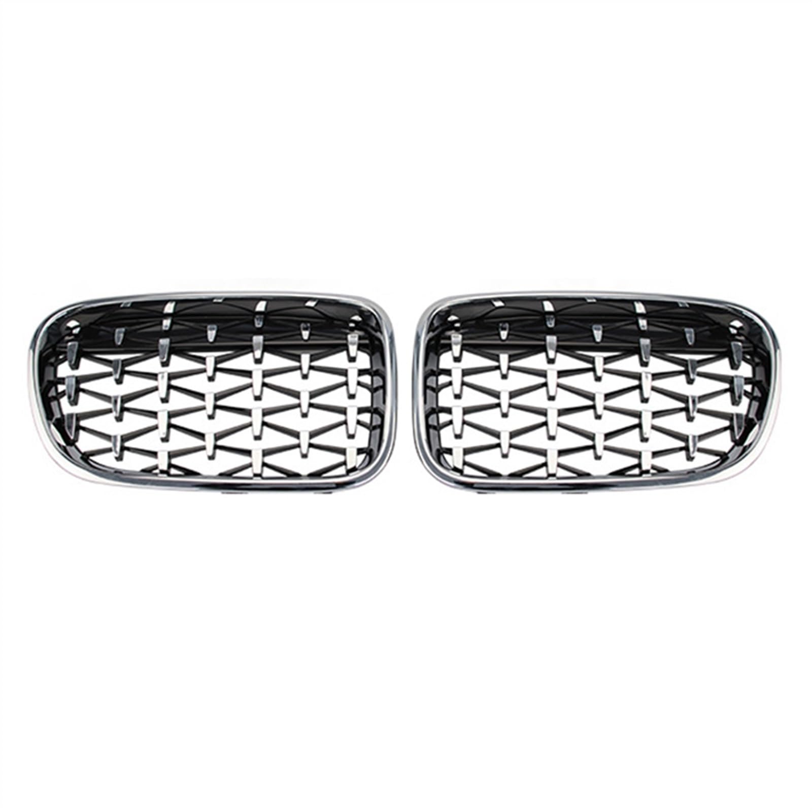 MKKDYC Kühlergrill vorne Kompatibel Mit X3 F25 2011 2012 2013 Auto-Front-Nieren-Grill-Grill-Grill-Lufteinlass-Grill-Auto-Front-Grill-Stoßfänger-Haube(Silver) von MKKDYC