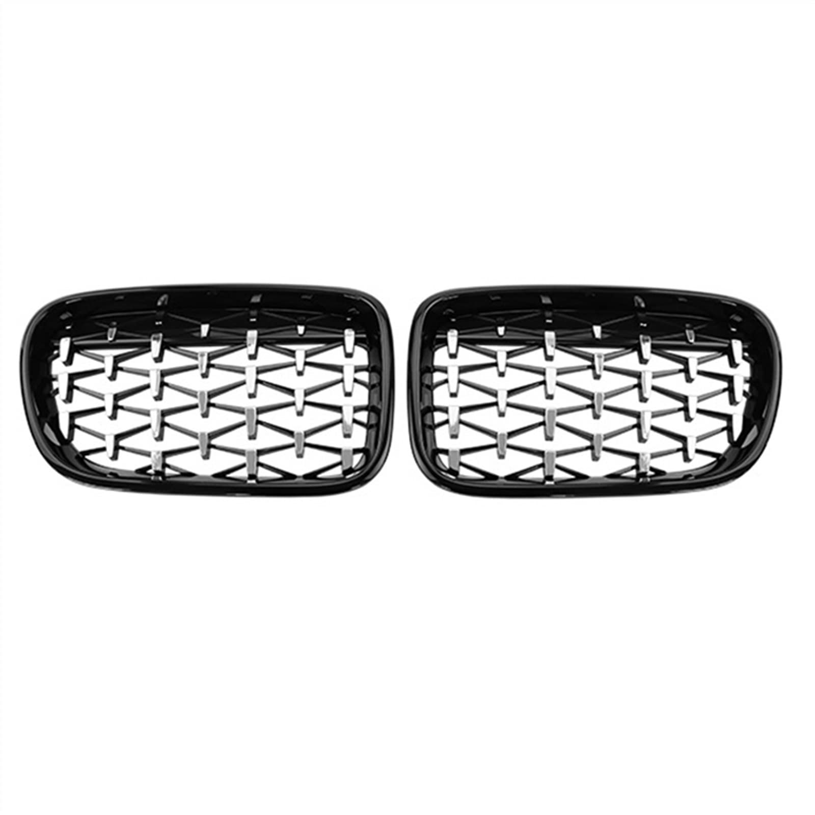 MKKDYC Kühlergrill vorne Kompatibel Mit X3 F25 2011 2012 2013 Auto Snap-on Air Intake Grill Front Nierengitter(Silver Black) von MKKDYC