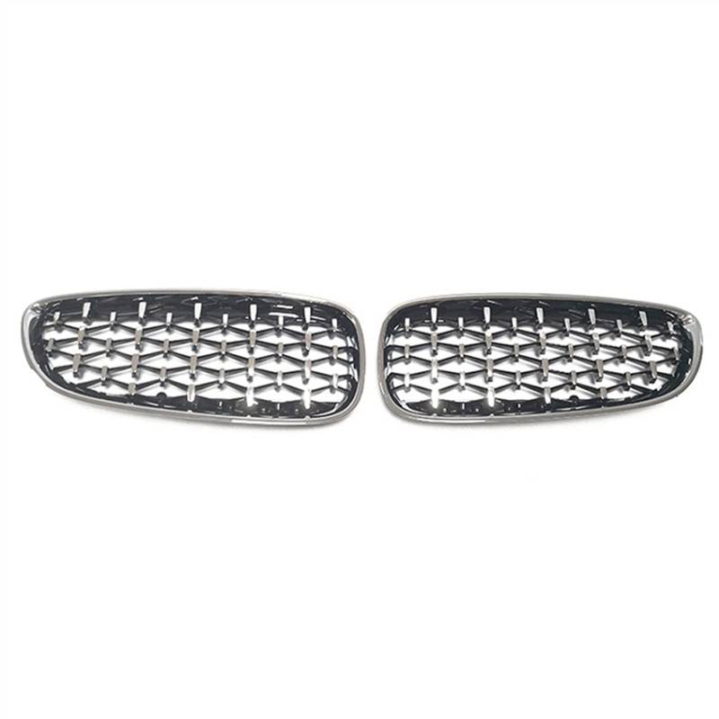 MKKDYC Kühlergrill vorne Kompatibel Mit Z4 E89 2009 2010 2011 2012 2013 2014 2015 2016 Auto Vorne Niere Grill Oberer Grill Abdeckung Grill Lufteinlass Grill(Full Silver) von MKKDYC