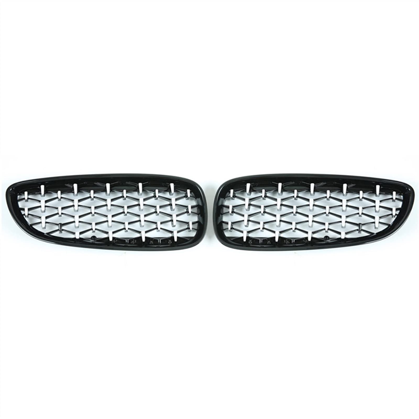 MKKDYC Kühlergrill vorne Kompatibel Mit Z4 E89 2009 2010 2011 2012 2013 2014 2015 2016 Auto Vorne Nierengitter Abdeckung Lufteinlass Grill Stoßstange Haube Oberer Grill(Silver and Black) von MKKDYC