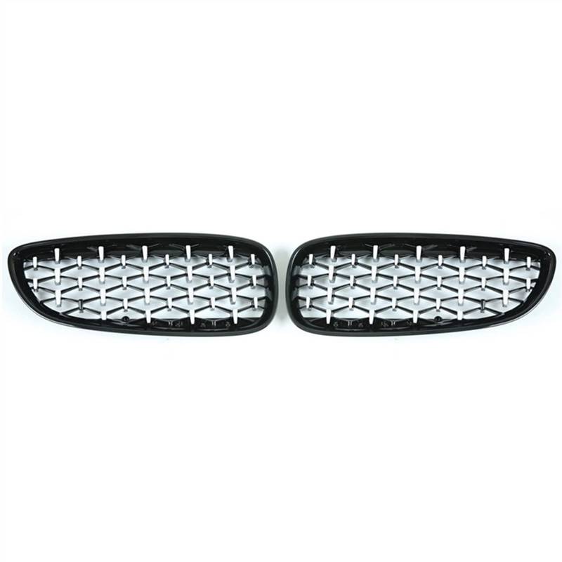 MKKDYC Kühlergrill vorne Kompatibel Mit Z4 E89 2009 2010 2011 2012 2013 2014 2015 2016 Auto Vorne Nierengitter Abdeckung Lufteinlass Grill Stoßstange Haube Oberer Grill(Silver and Black) von MKKDYC