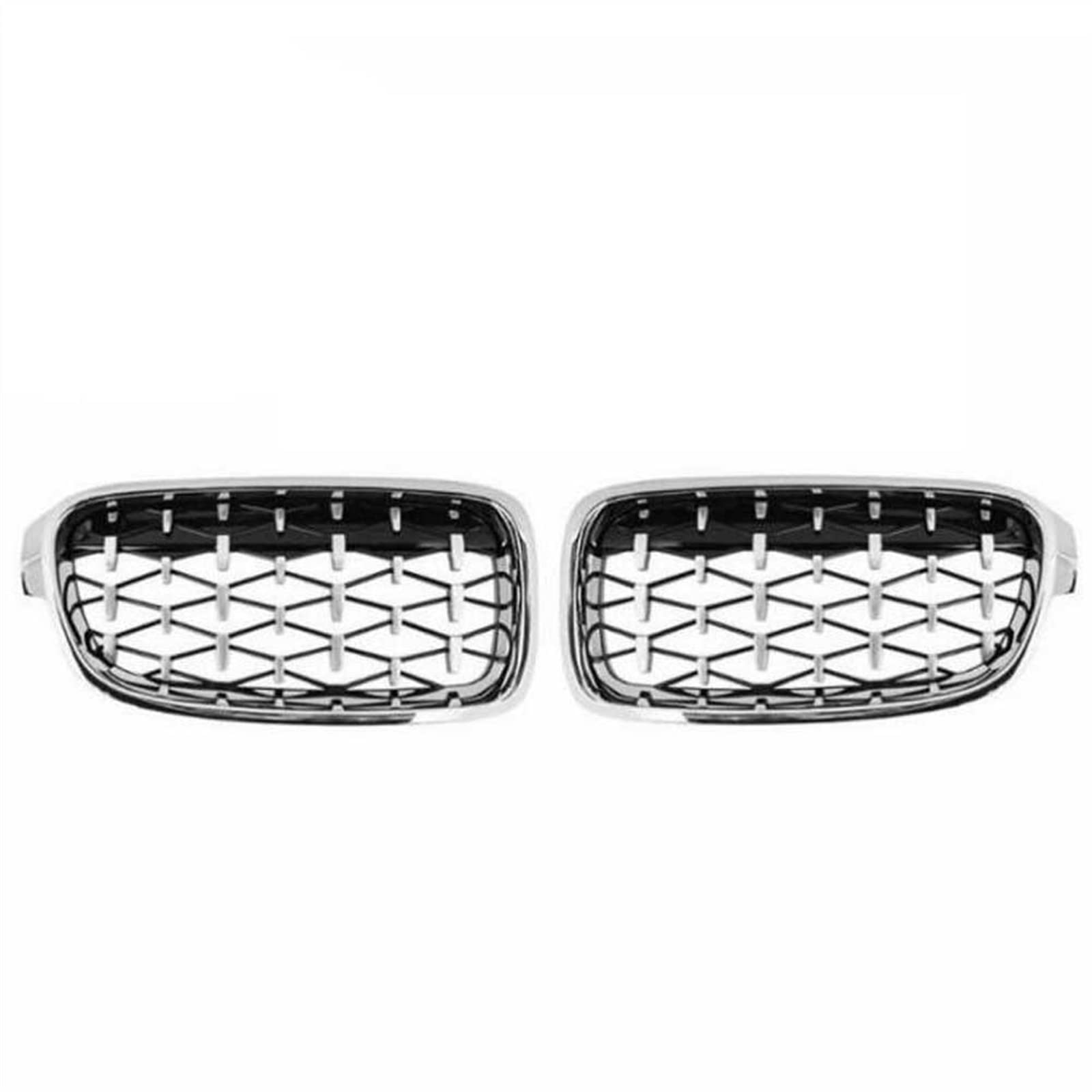 MKKDYC Kühlergrill vorne Kompatibel mit F30 F31 F35 2012 2013 2014 2015 2016 2017 Auto vorne Nierengitter obere Grillabdeckung Lufteinlass Grill Stoßstange Haube(Silver) von MKKDYC